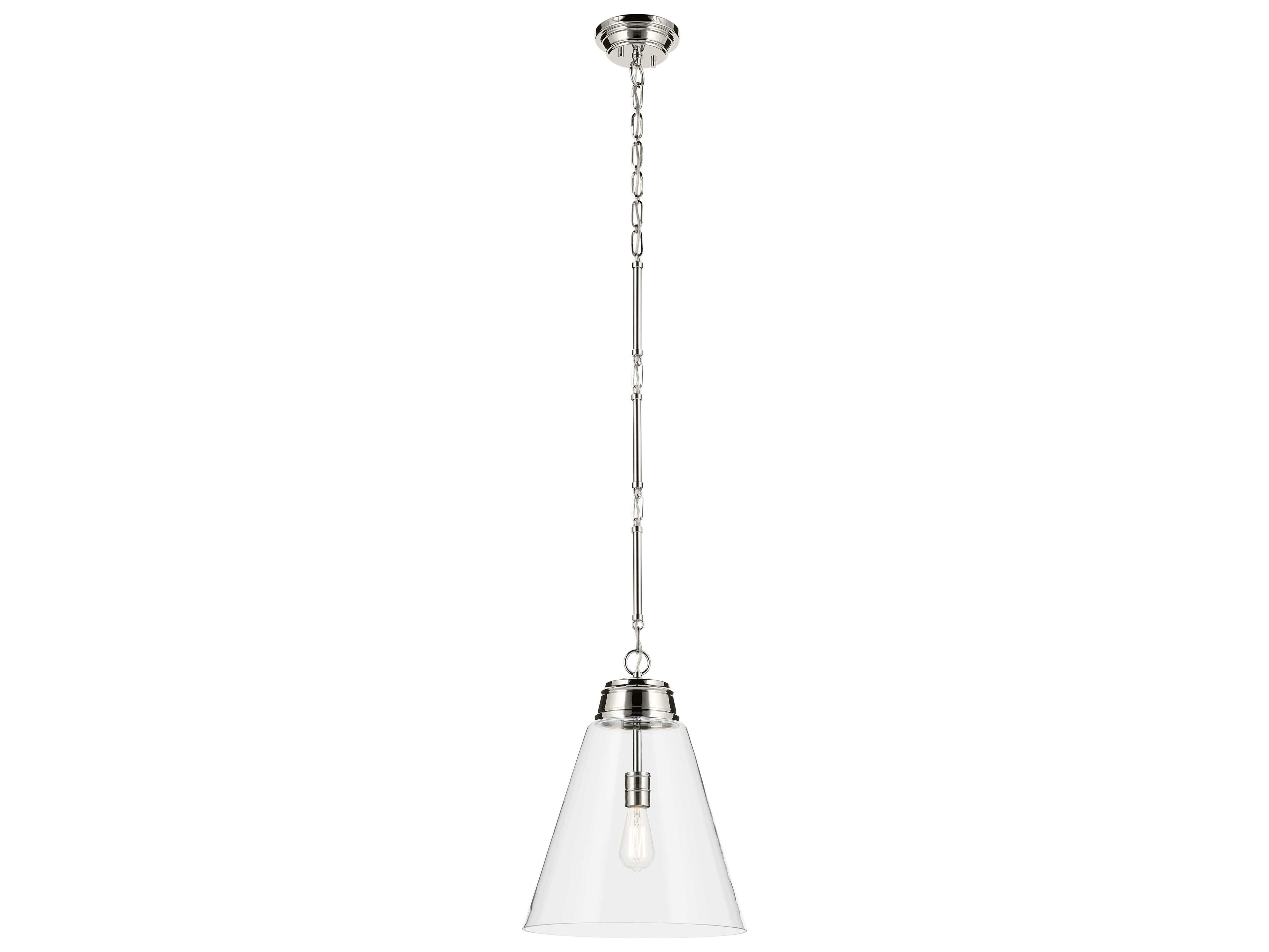 Marsailli 1-Light Polished Nickel Pendant