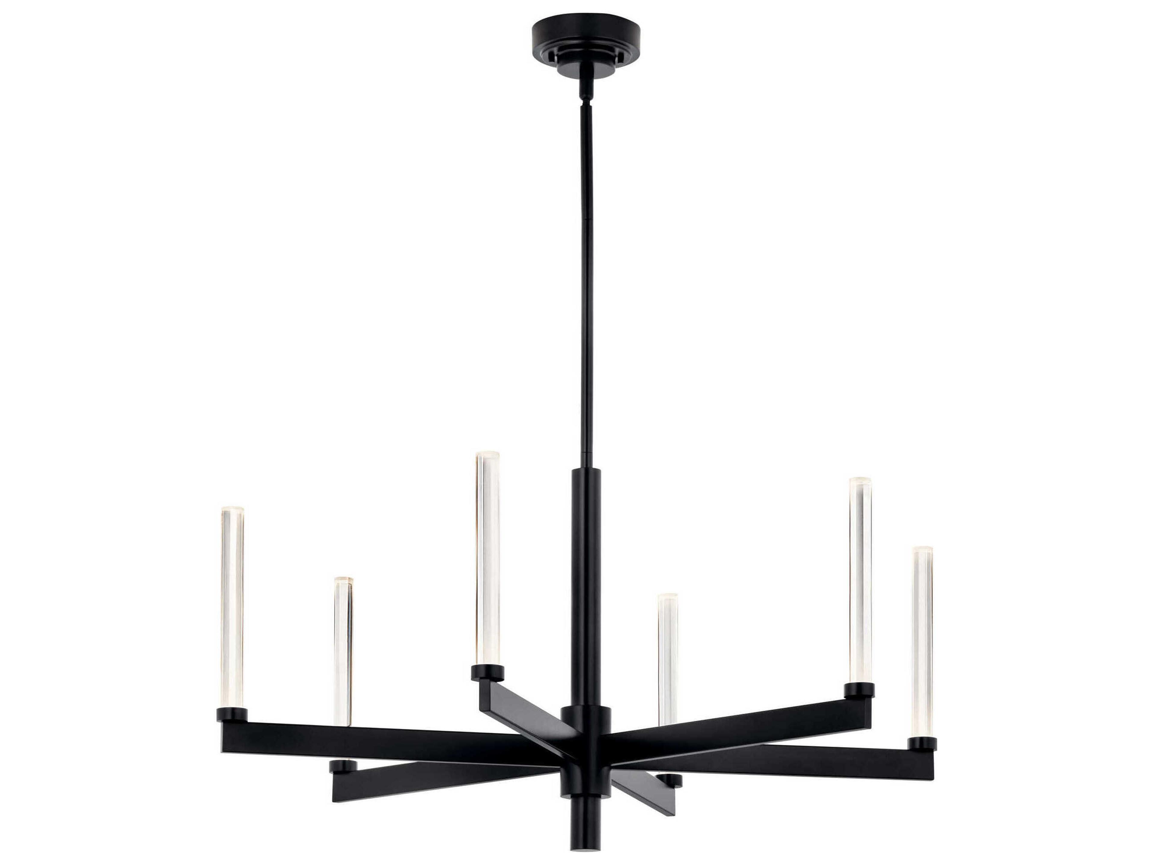 Sycara 6-Light Black Chandelier