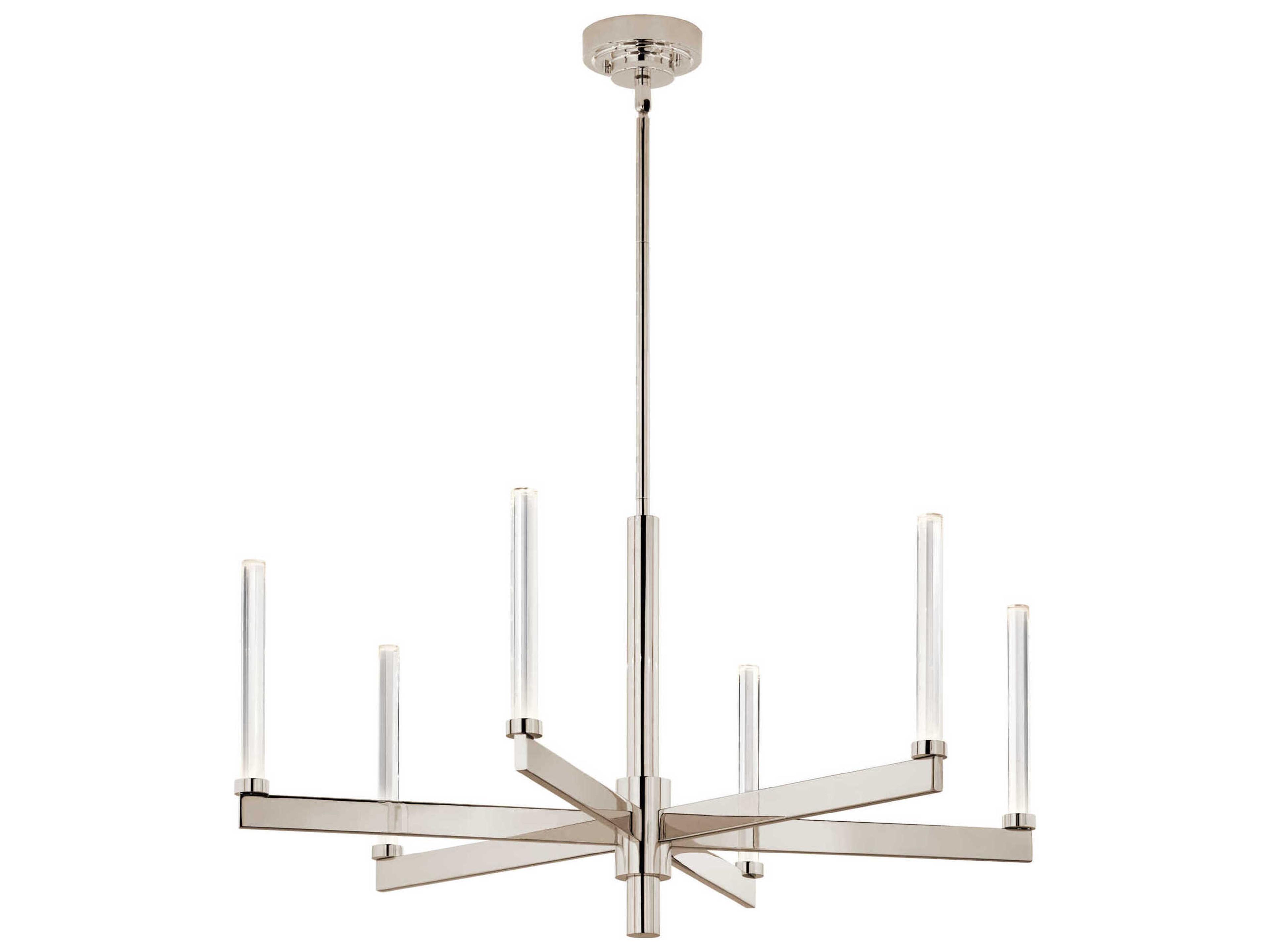 Sycara 6-Light Polished Nickel Chandelier
