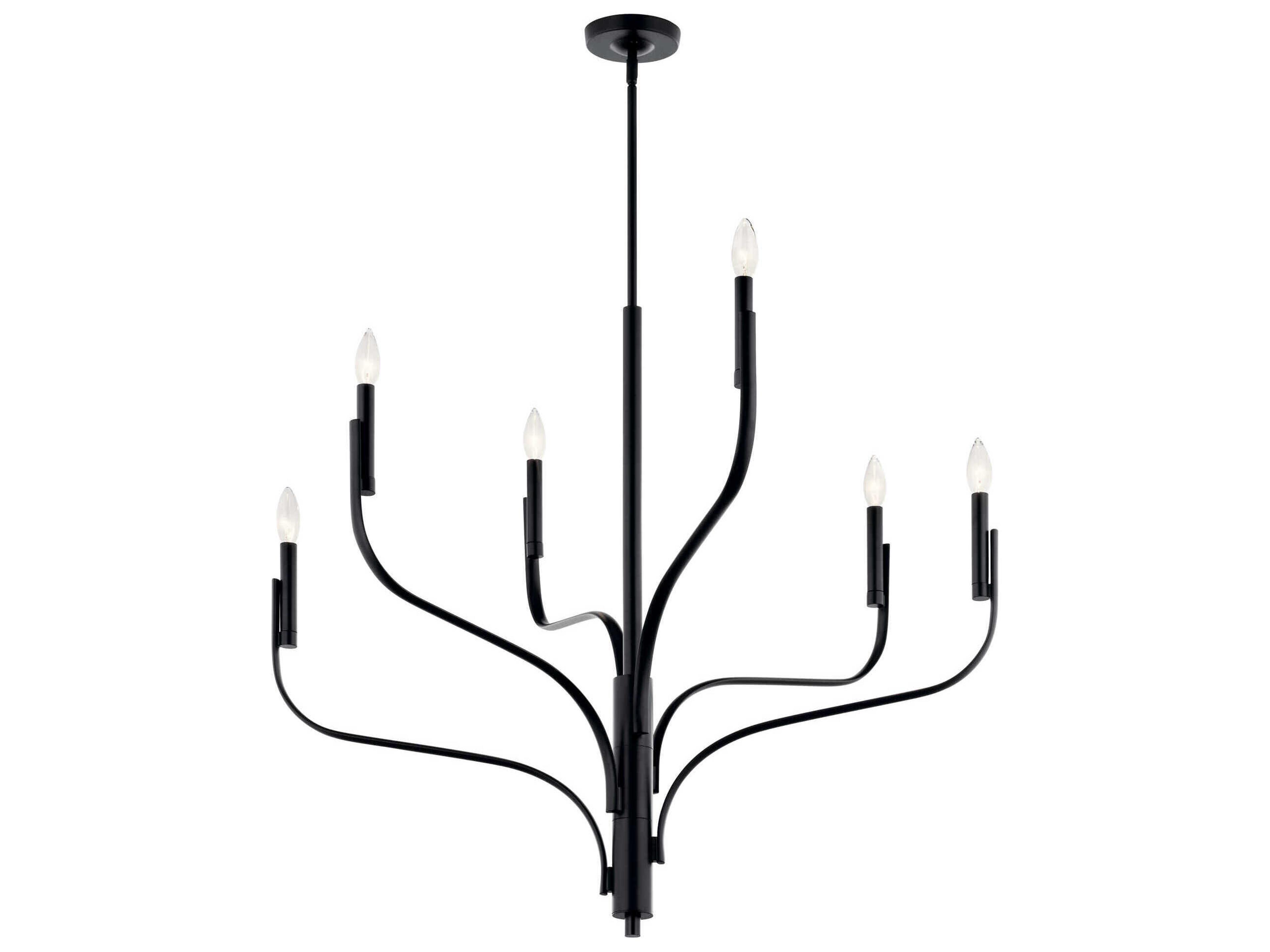 Livadia 6-Light Black Chandelier