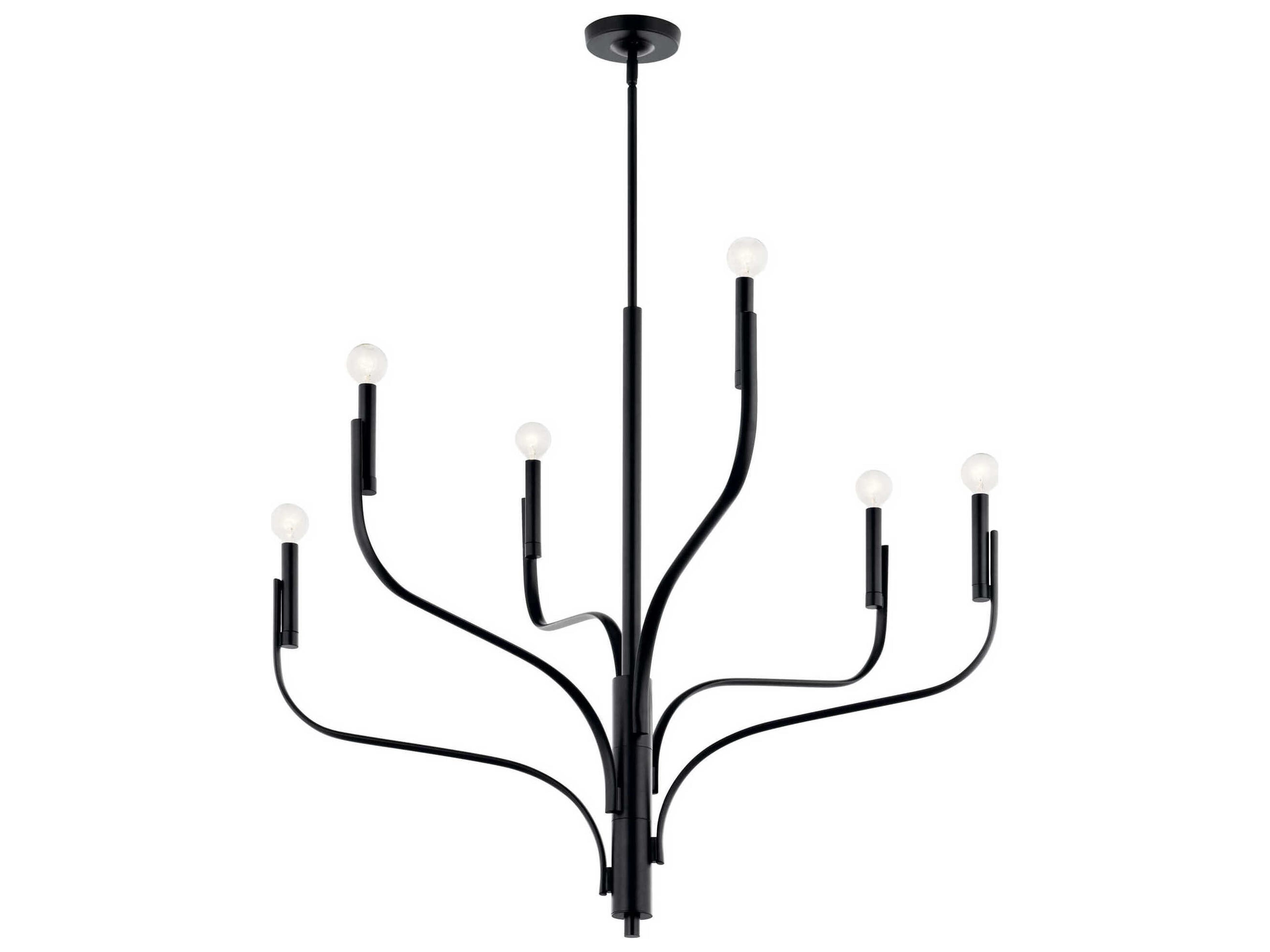 Kichler Livadia 6-Light Black Chandelier