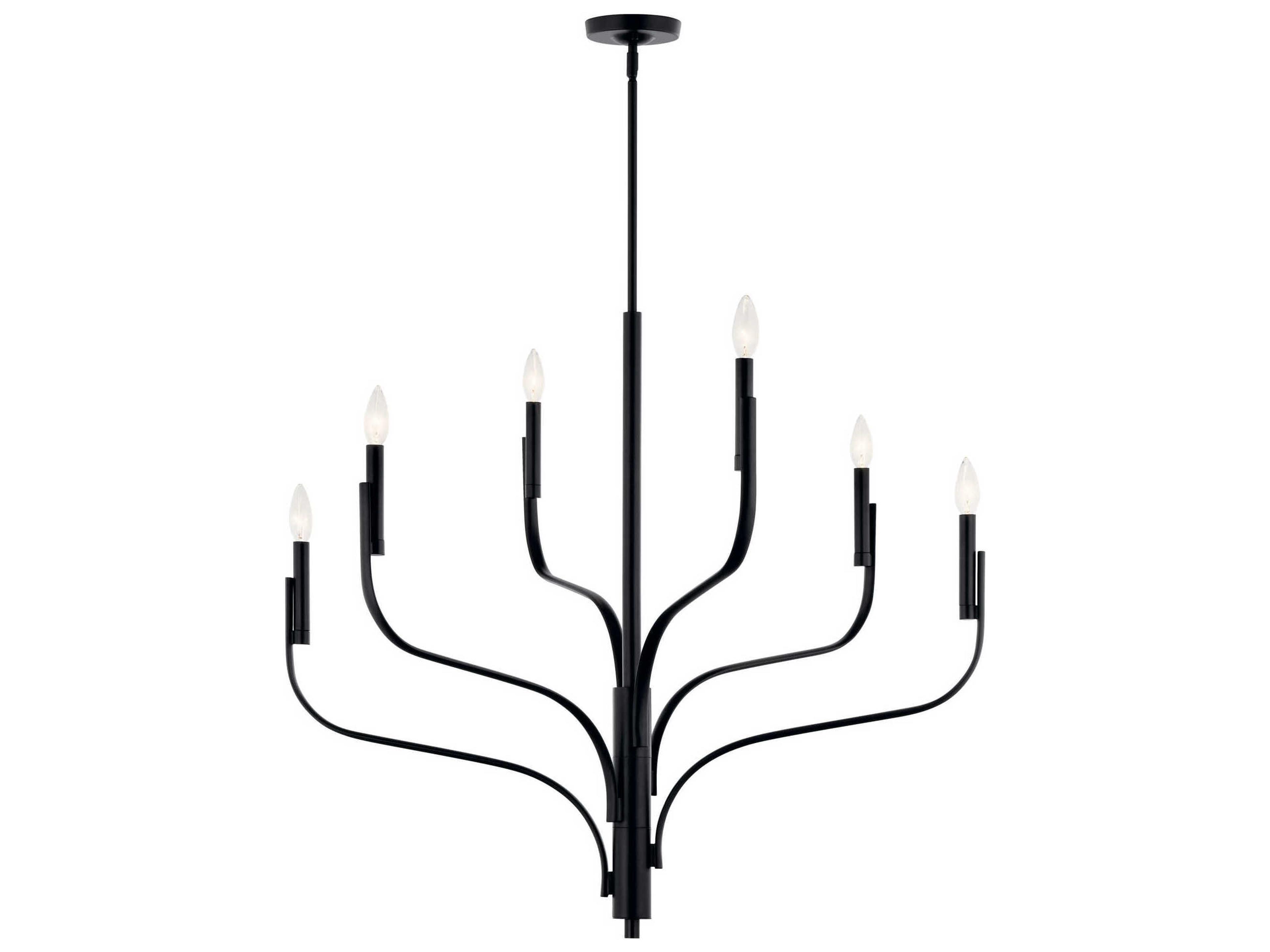 Kichler Livadia 6-Light Black Chandelier