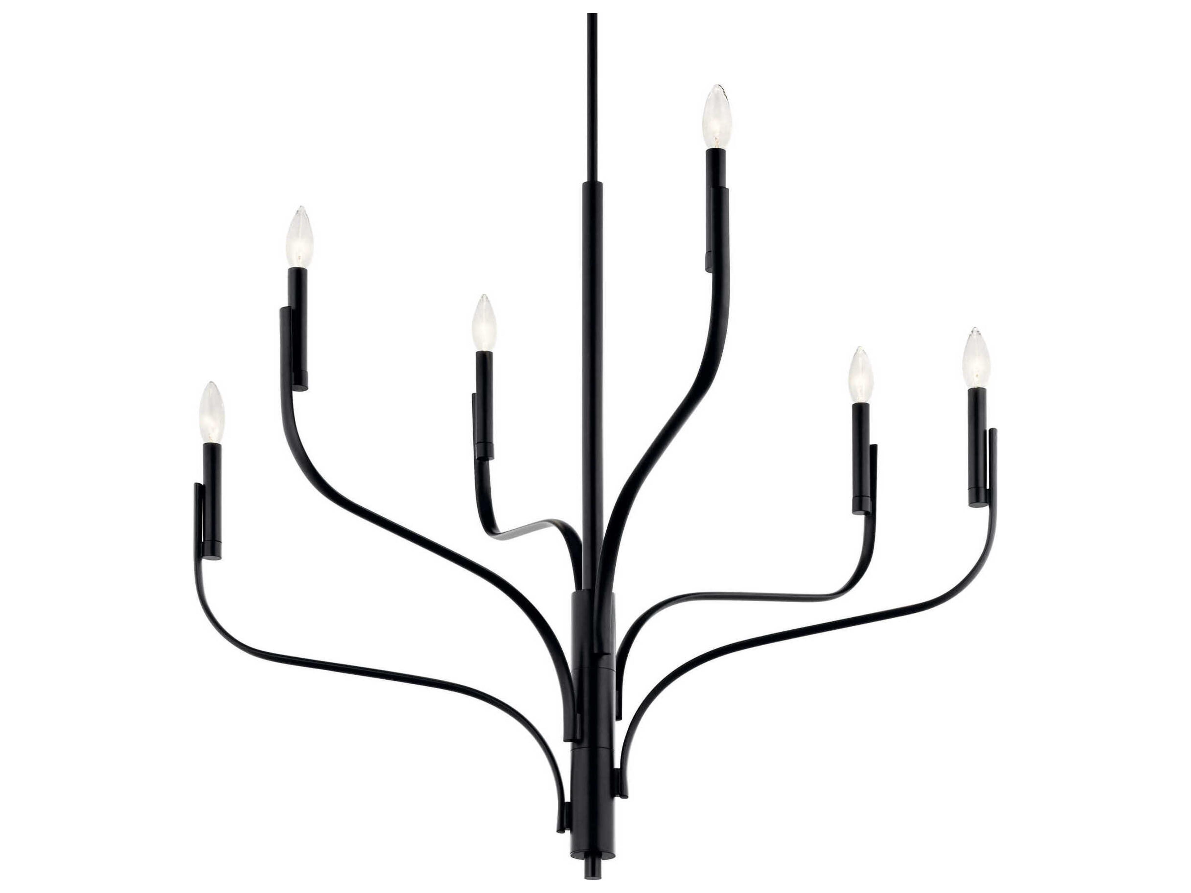 Kichler Livadia 6-Light Black Chandelier