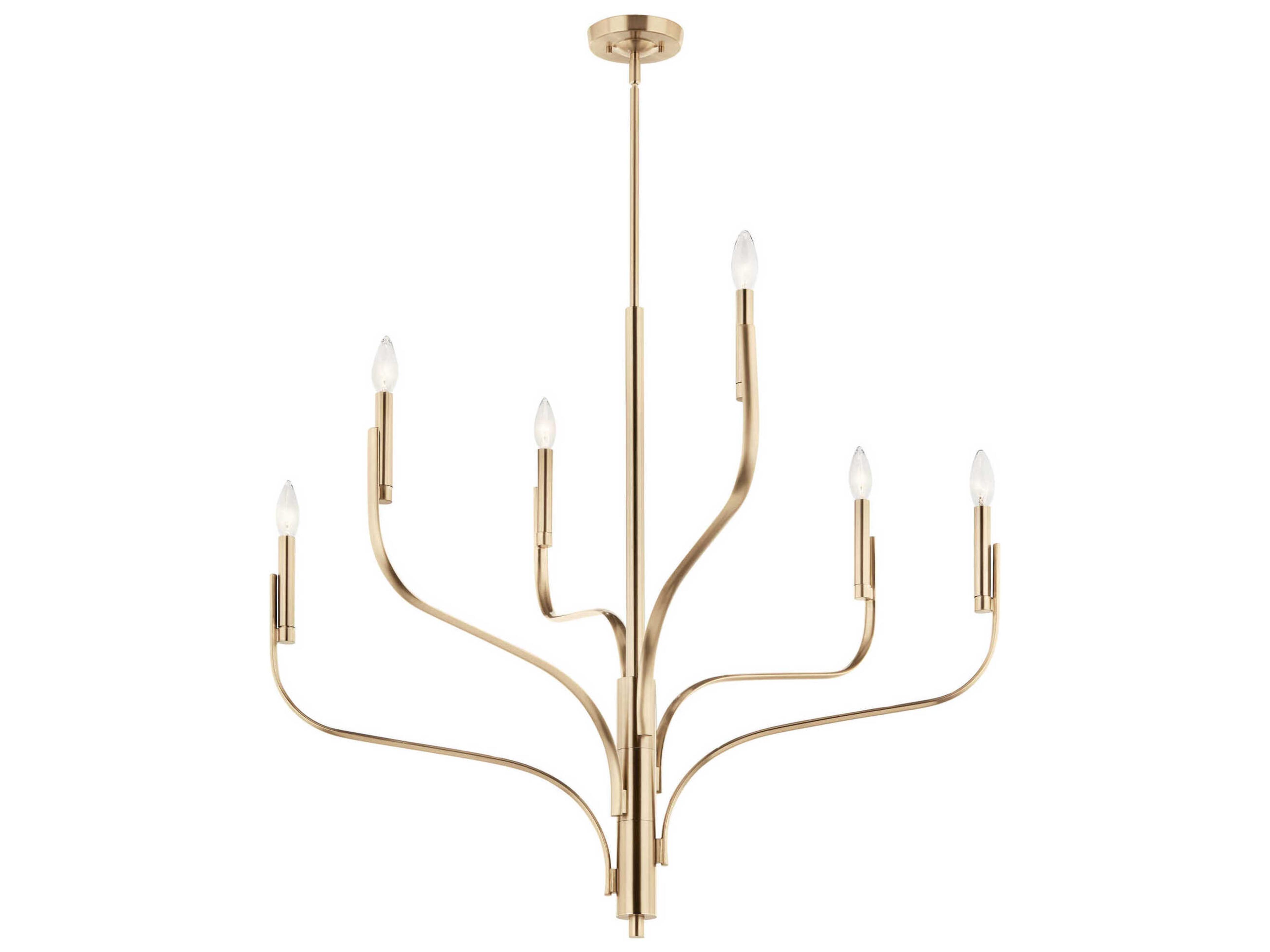 Livadia 6-Light Champagne Bronze Chandelier