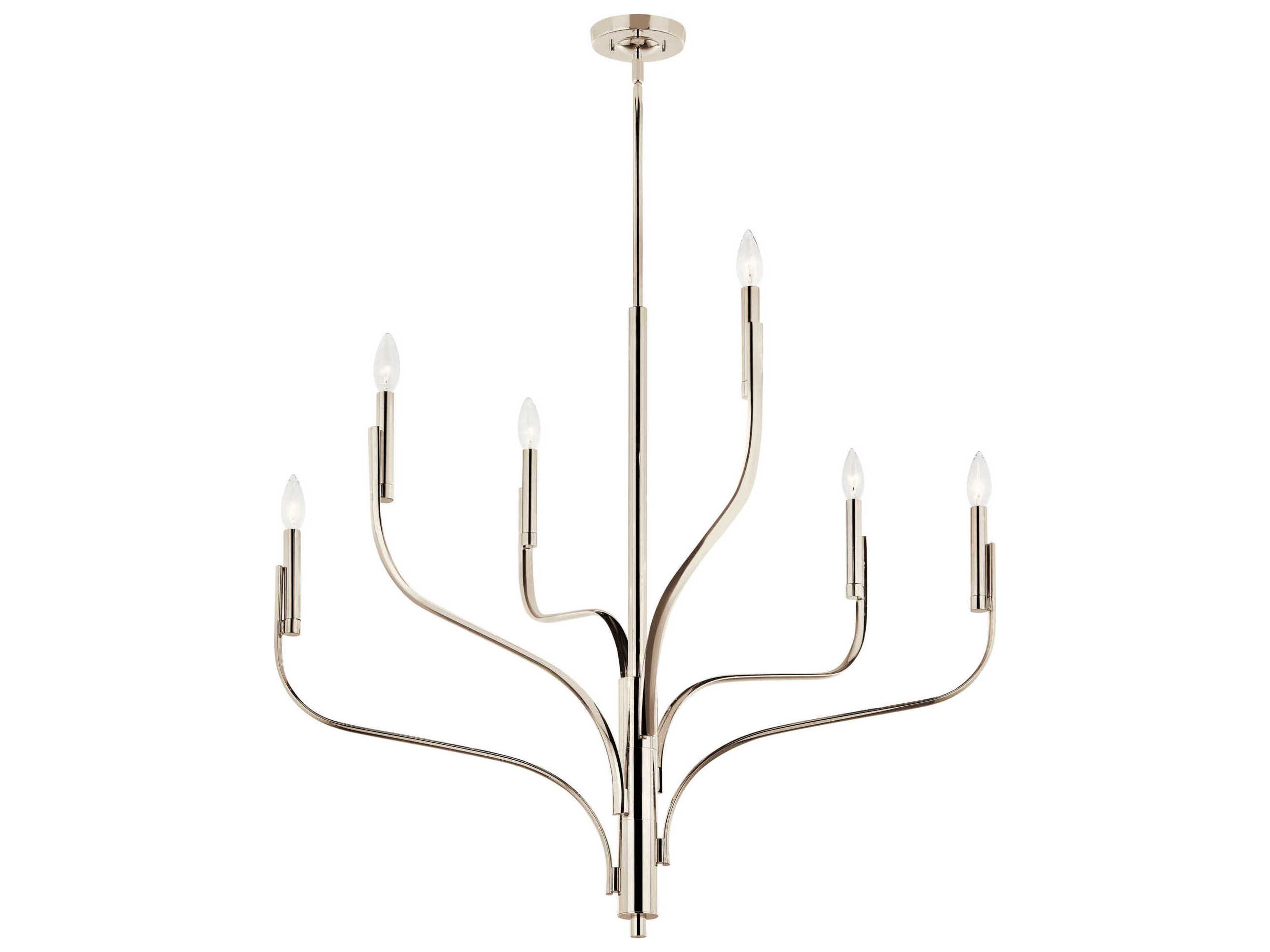 Livadia 6-Light Polished Nickel Chandelier
