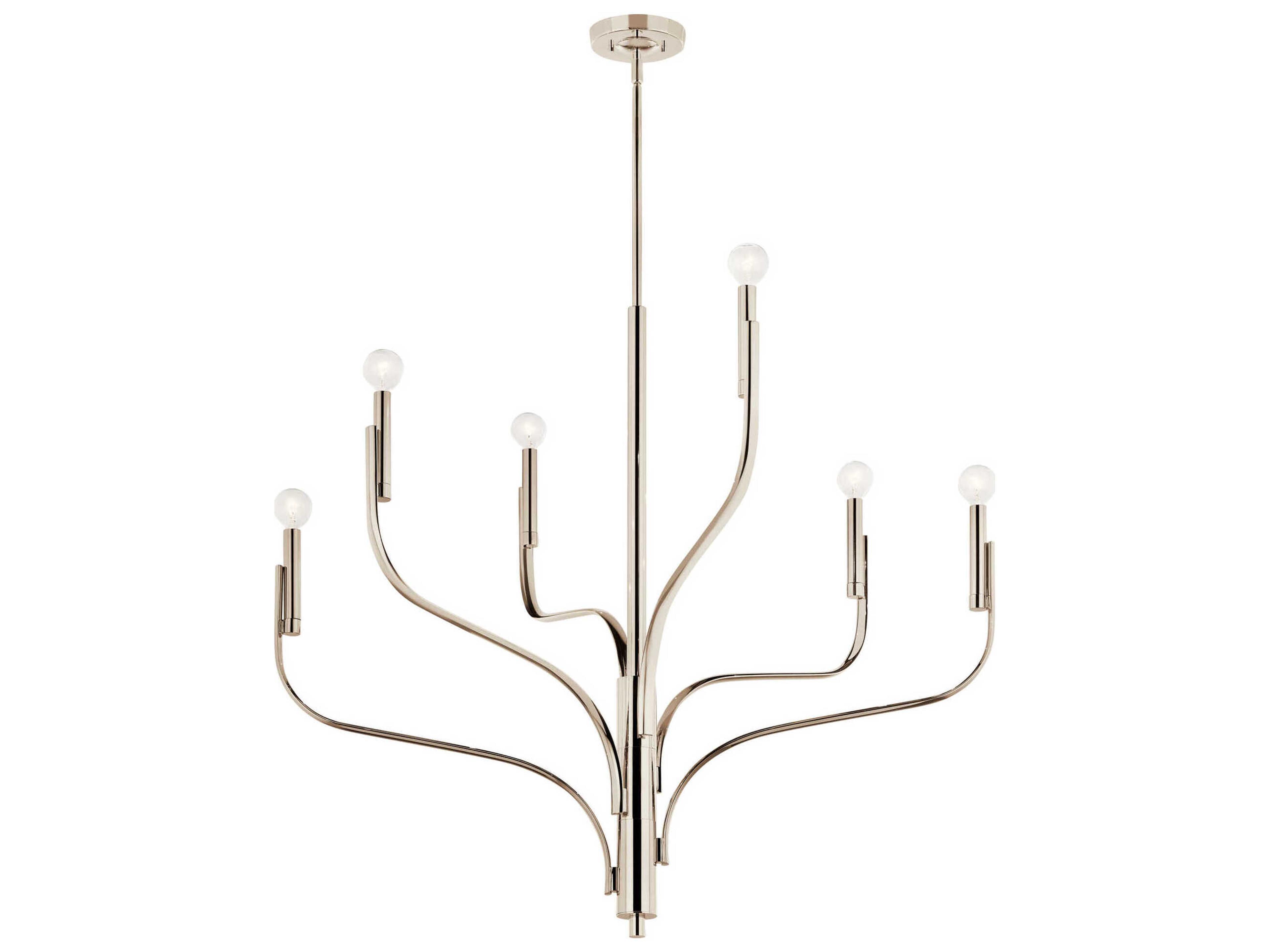 Kichler Livadia 6-Light Polished Nickel Chandelier