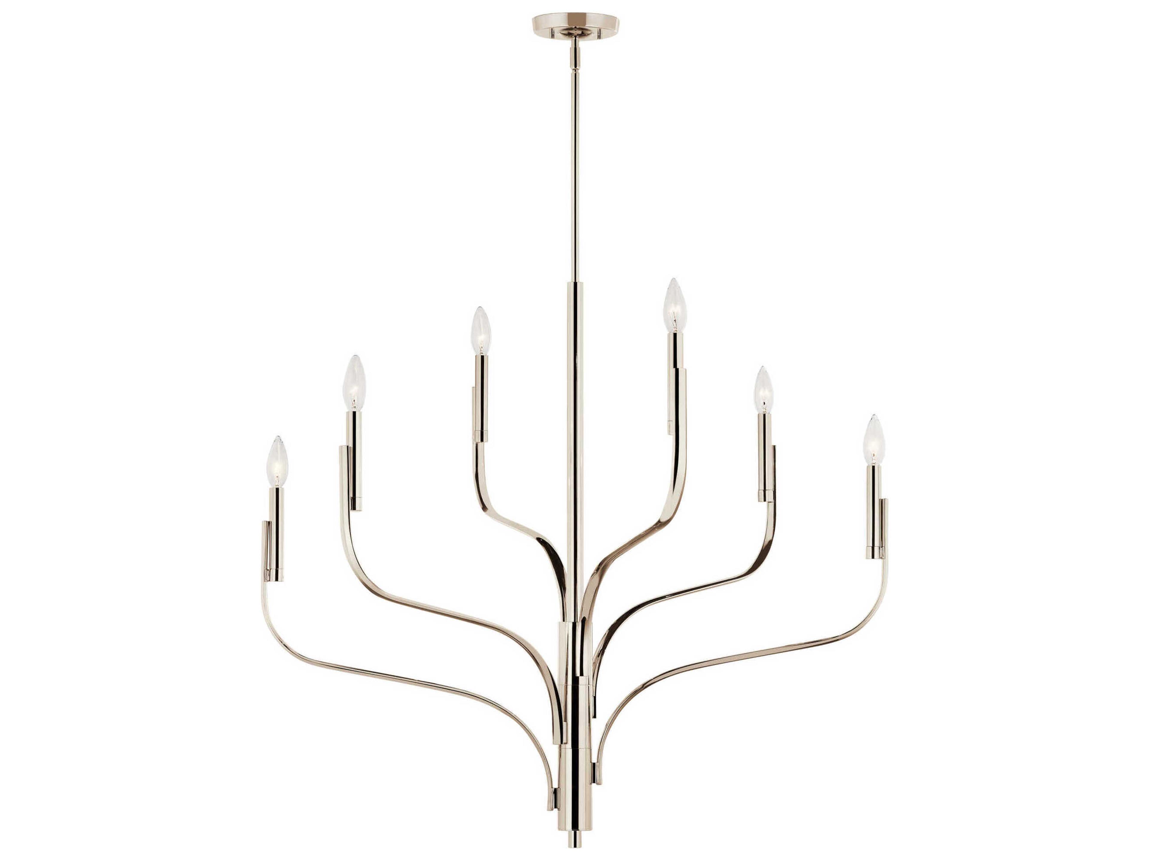 Kichler Livadia 6-Light Polished Nickel Chandelier