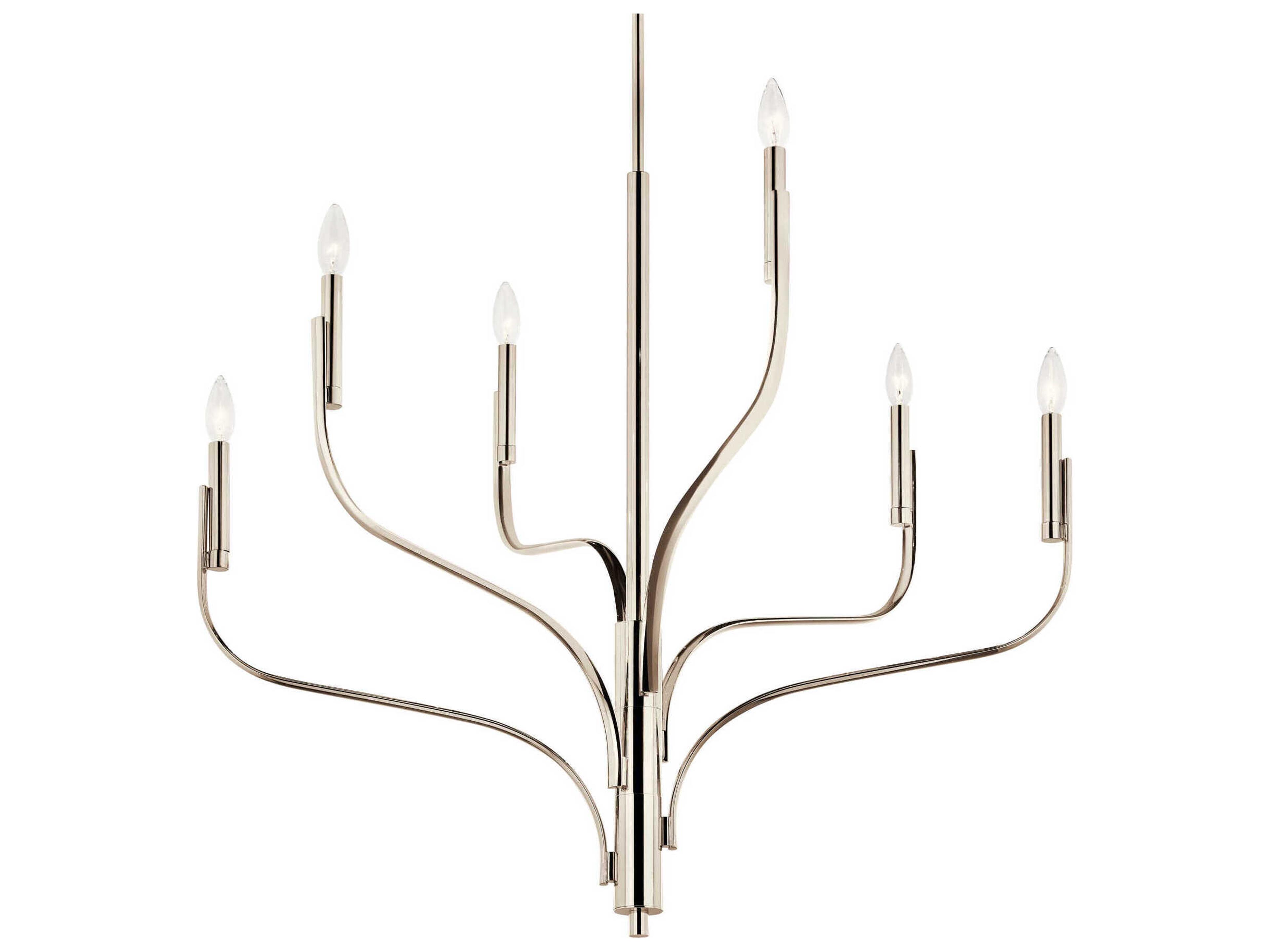 Kichler Livadia 6-Light Polished Nickel Chandelier