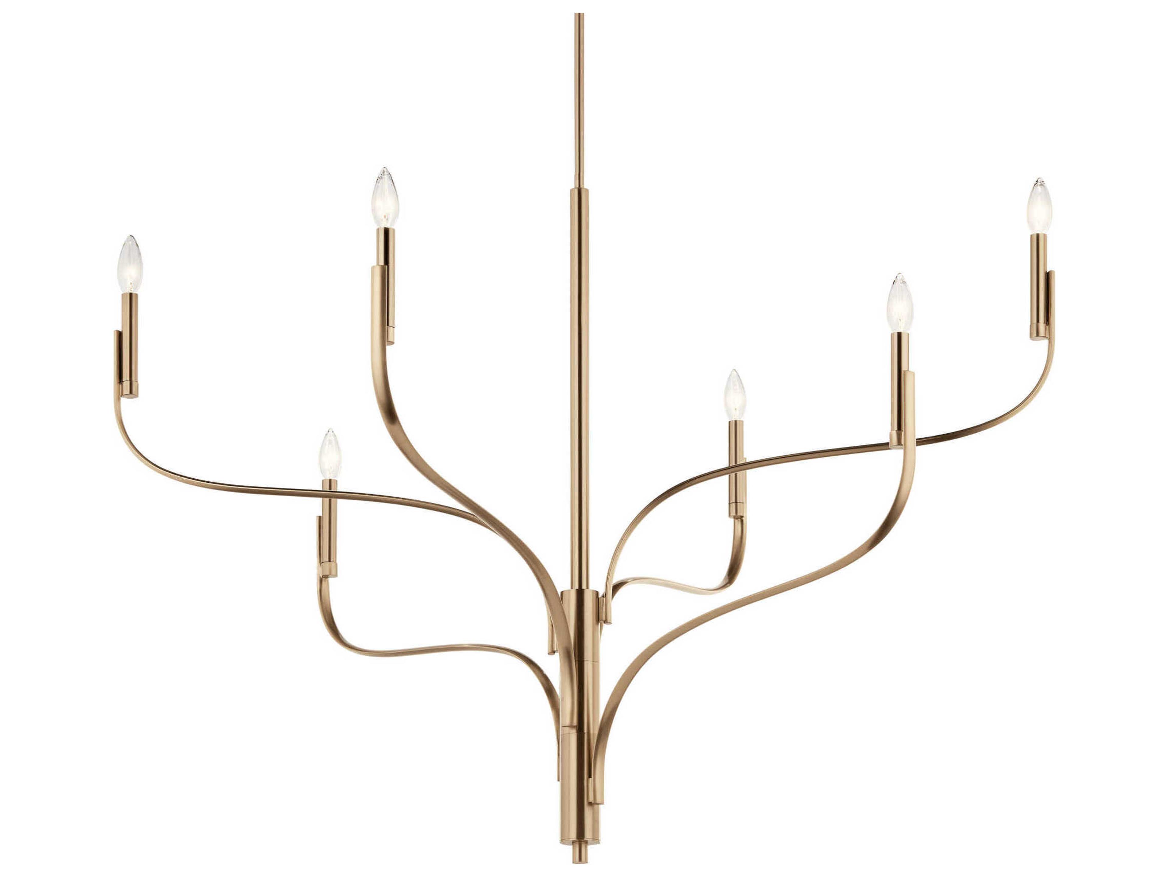 Kichler Livadia 6-Light Champagne Bronze Chandelier