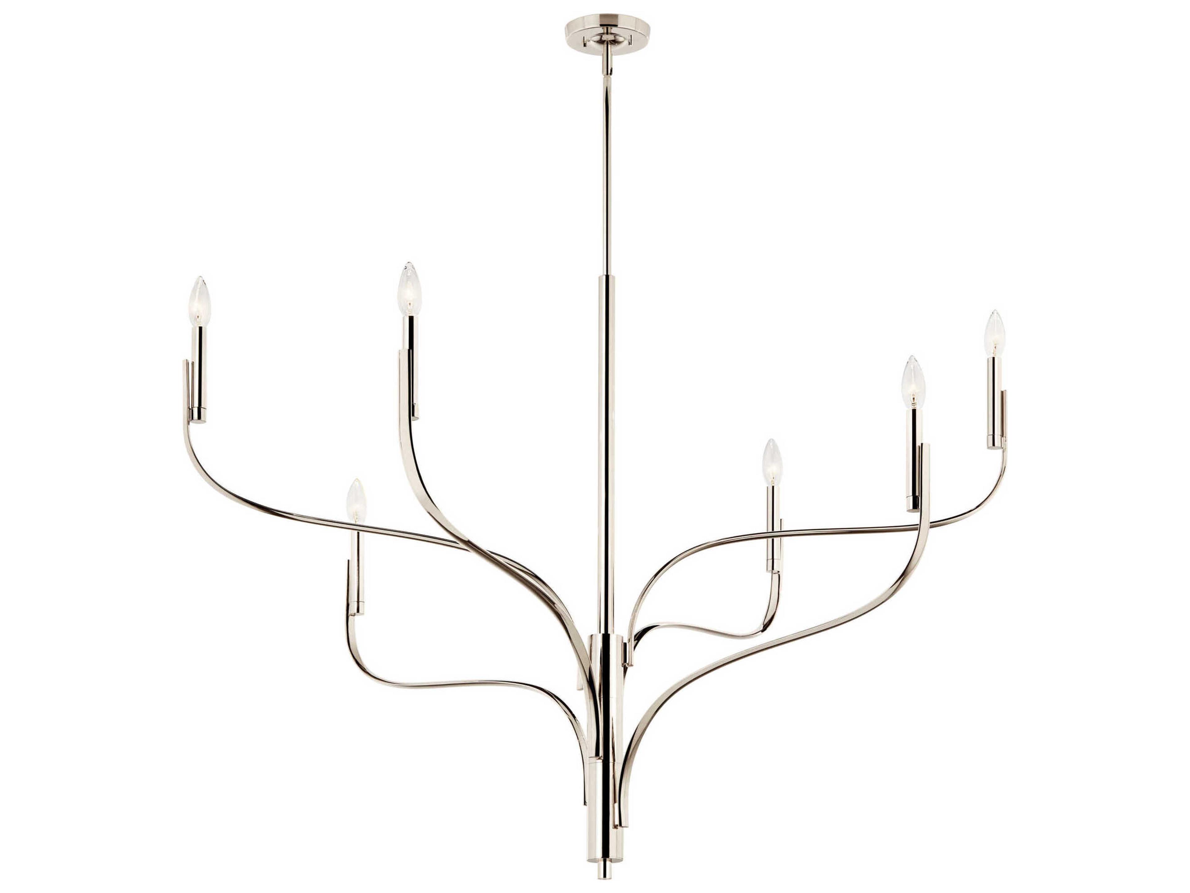 Livadia 6-Light Polished Nickel Chandelier