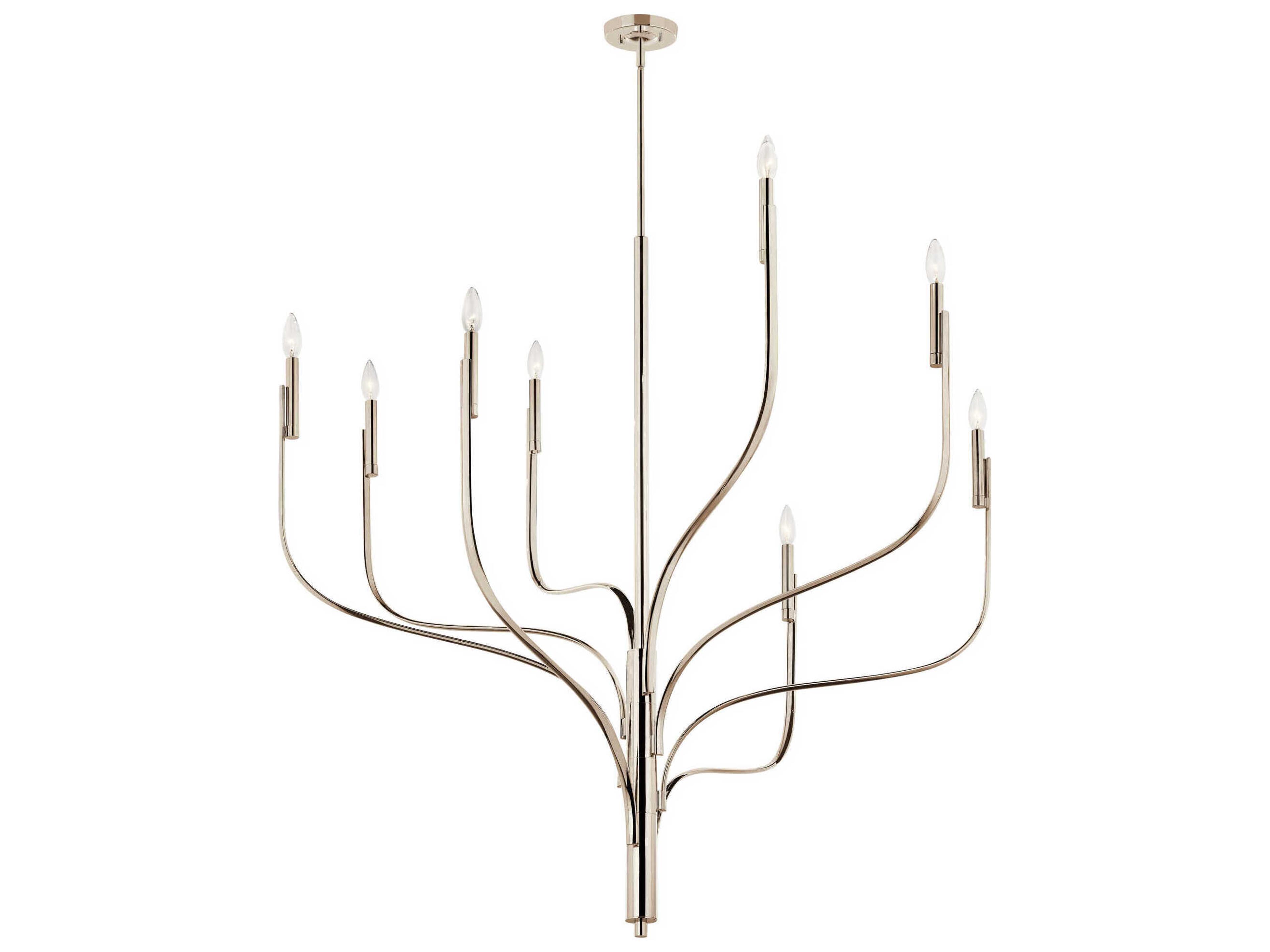 Livadia 8-Light Polished Nickel Chandelier