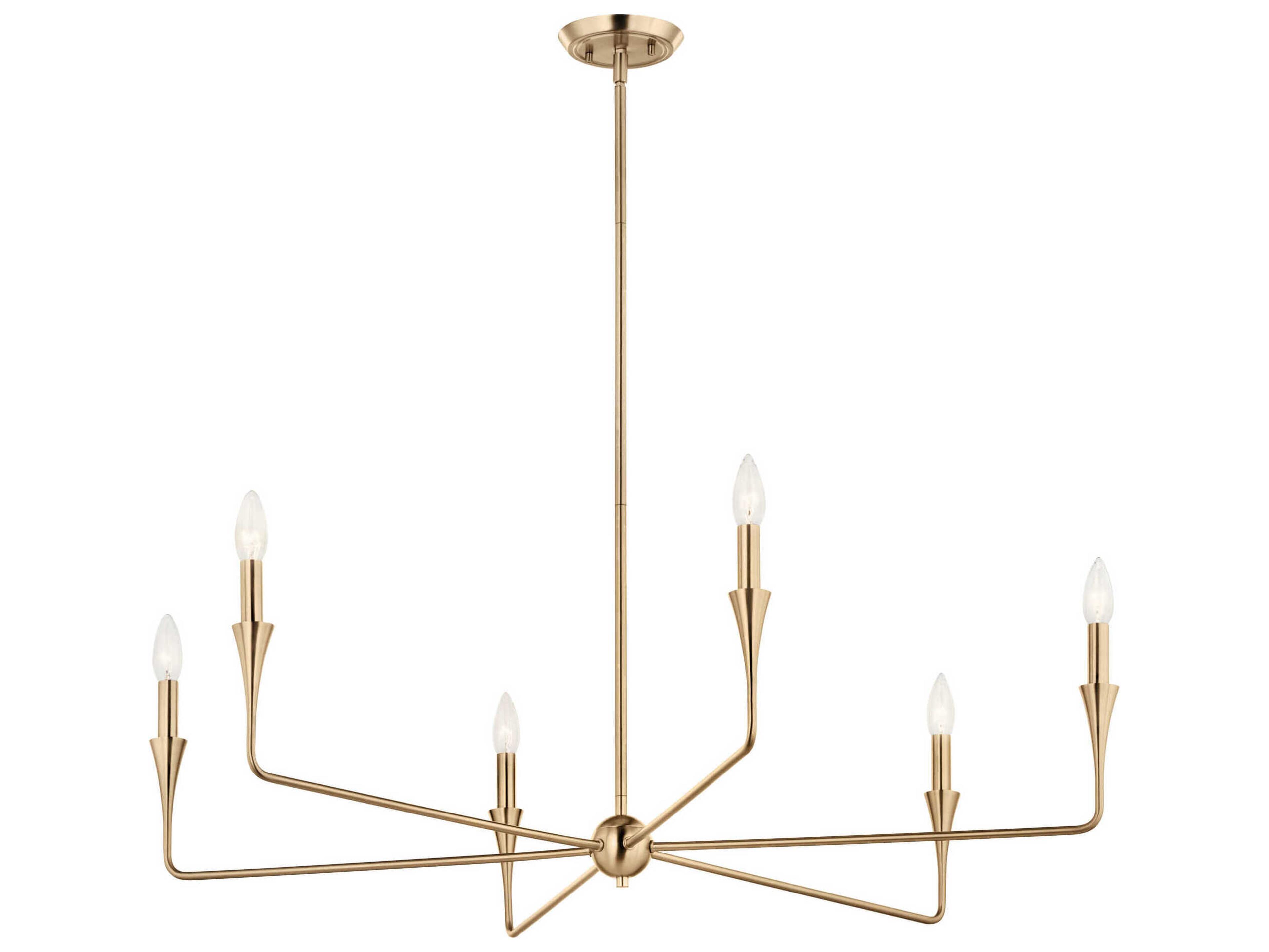 Alvaro 6-Light Champagne Bronze Chandelier