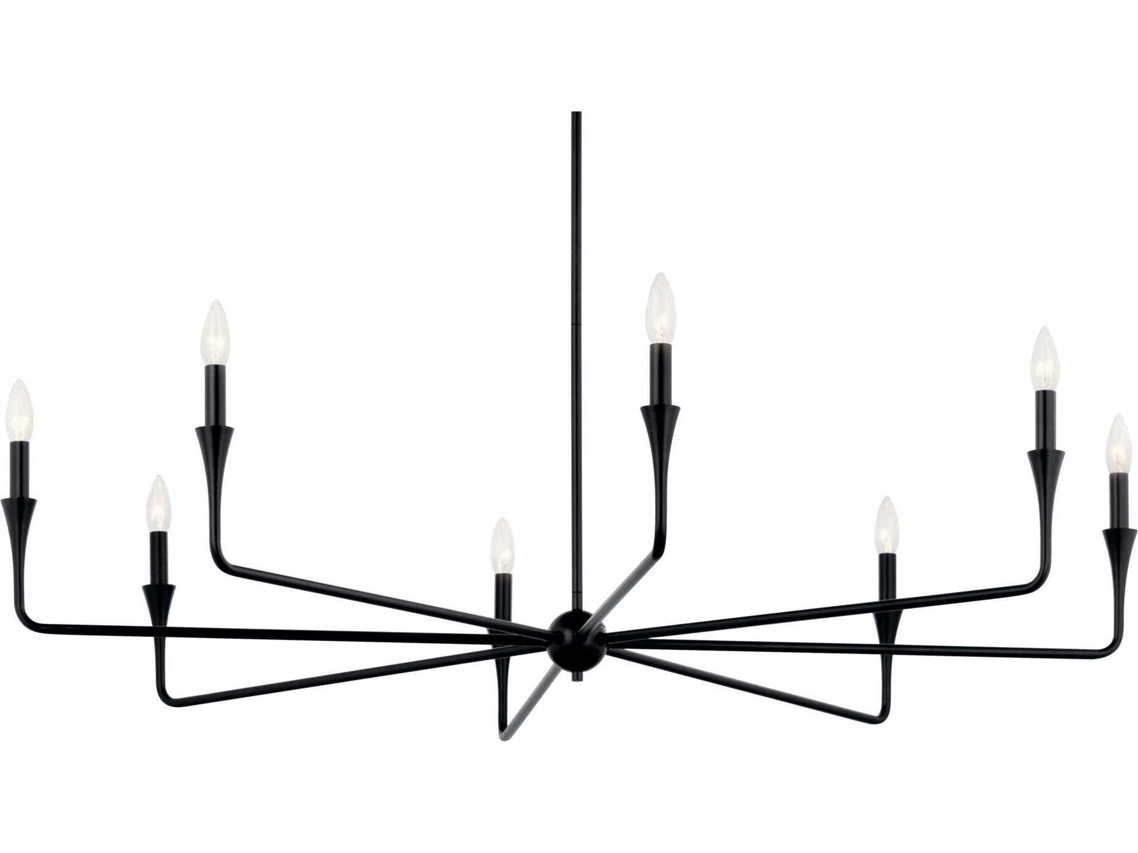 Kichler Alvaro 8-Light Black Chandelier