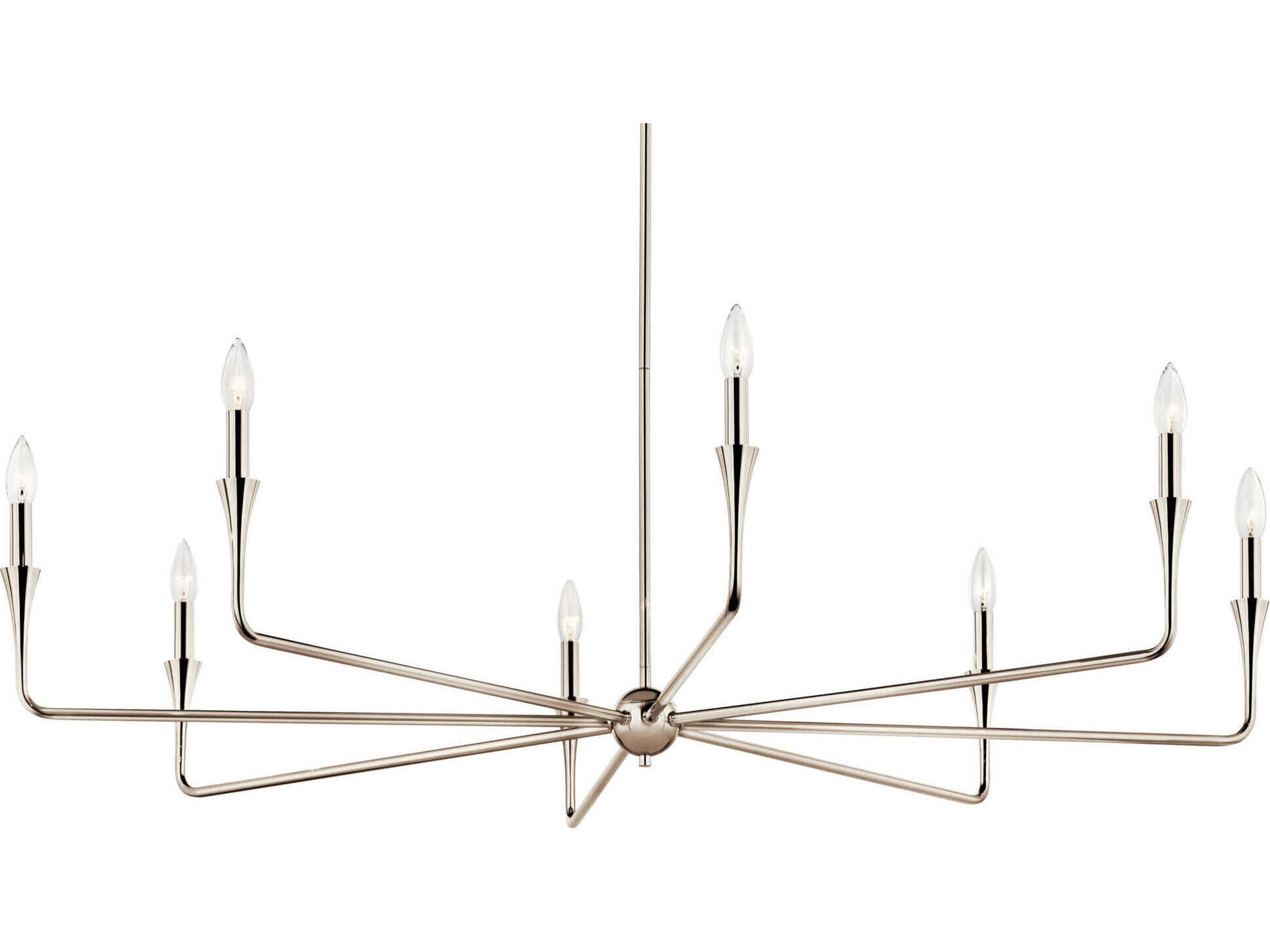 Kichler Alvaro 8-Light Polished Nickel Chandelier