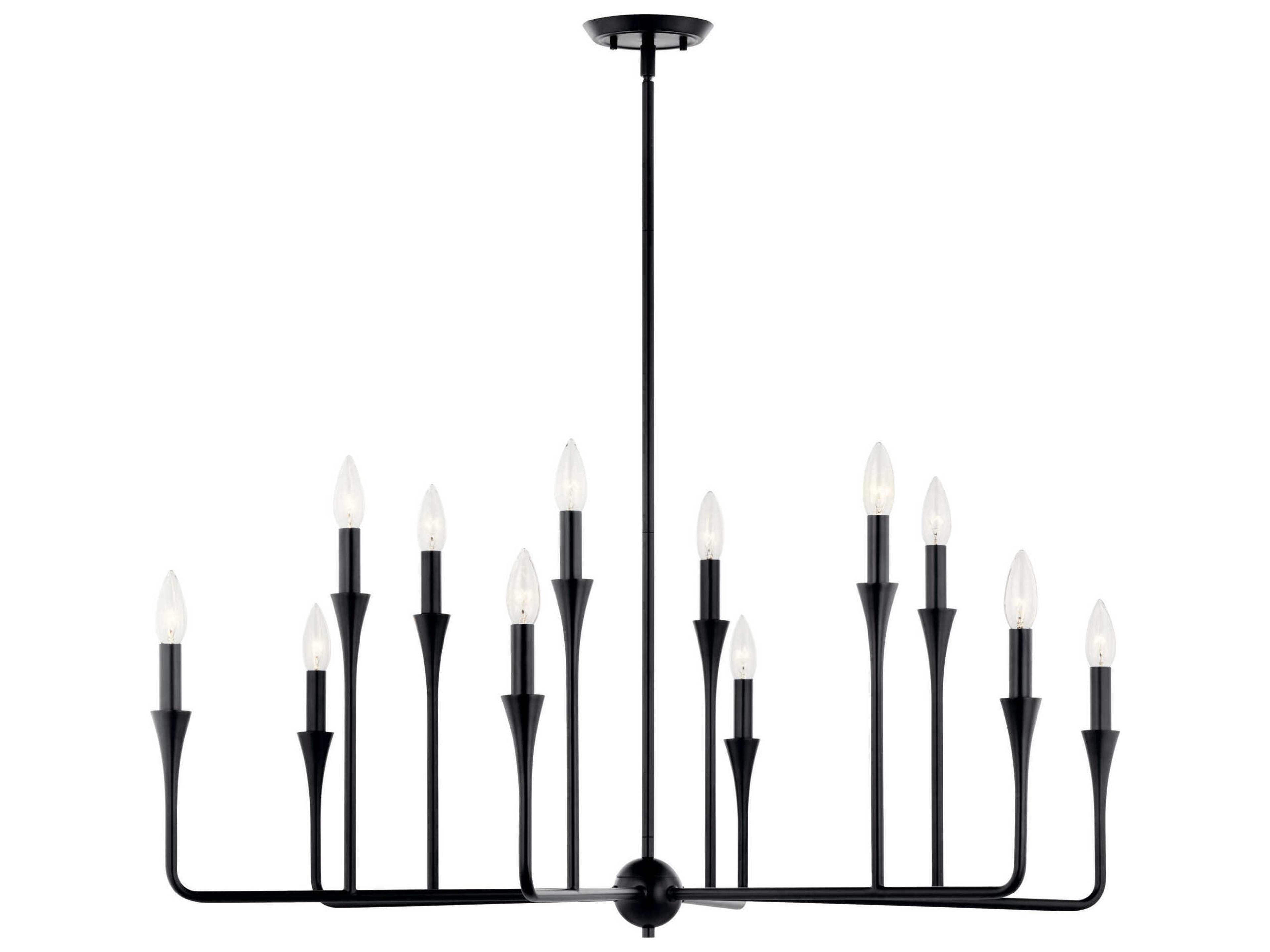 Kichler Alvaro 12-Light Black Chandelier