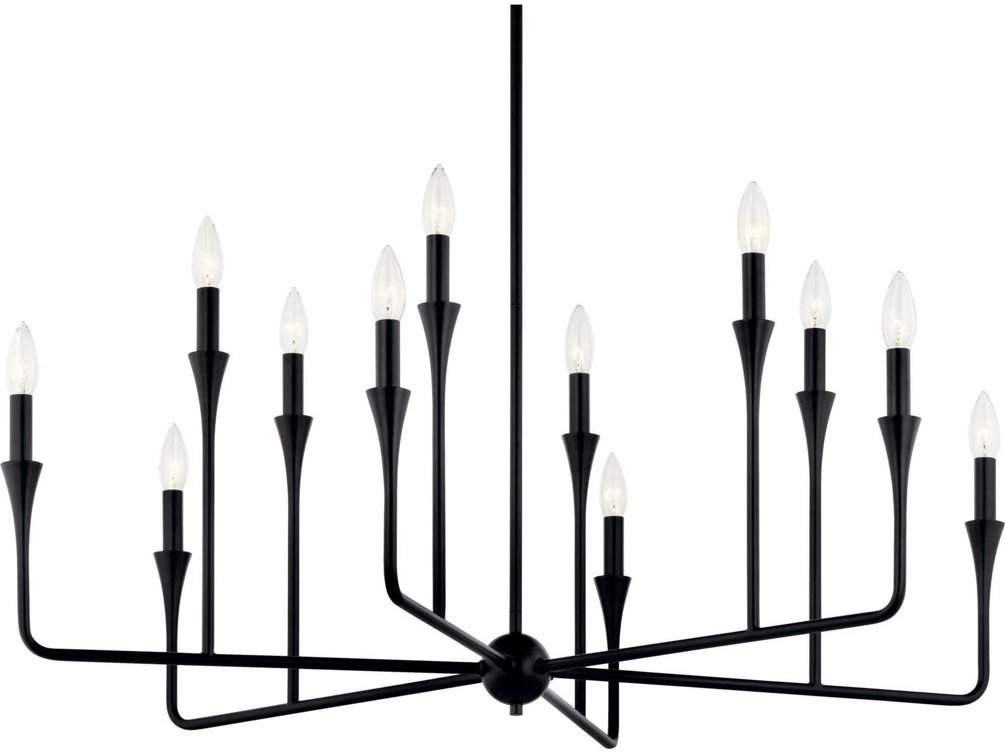 Kichler Alvaro 12-Light Black Chandelier
