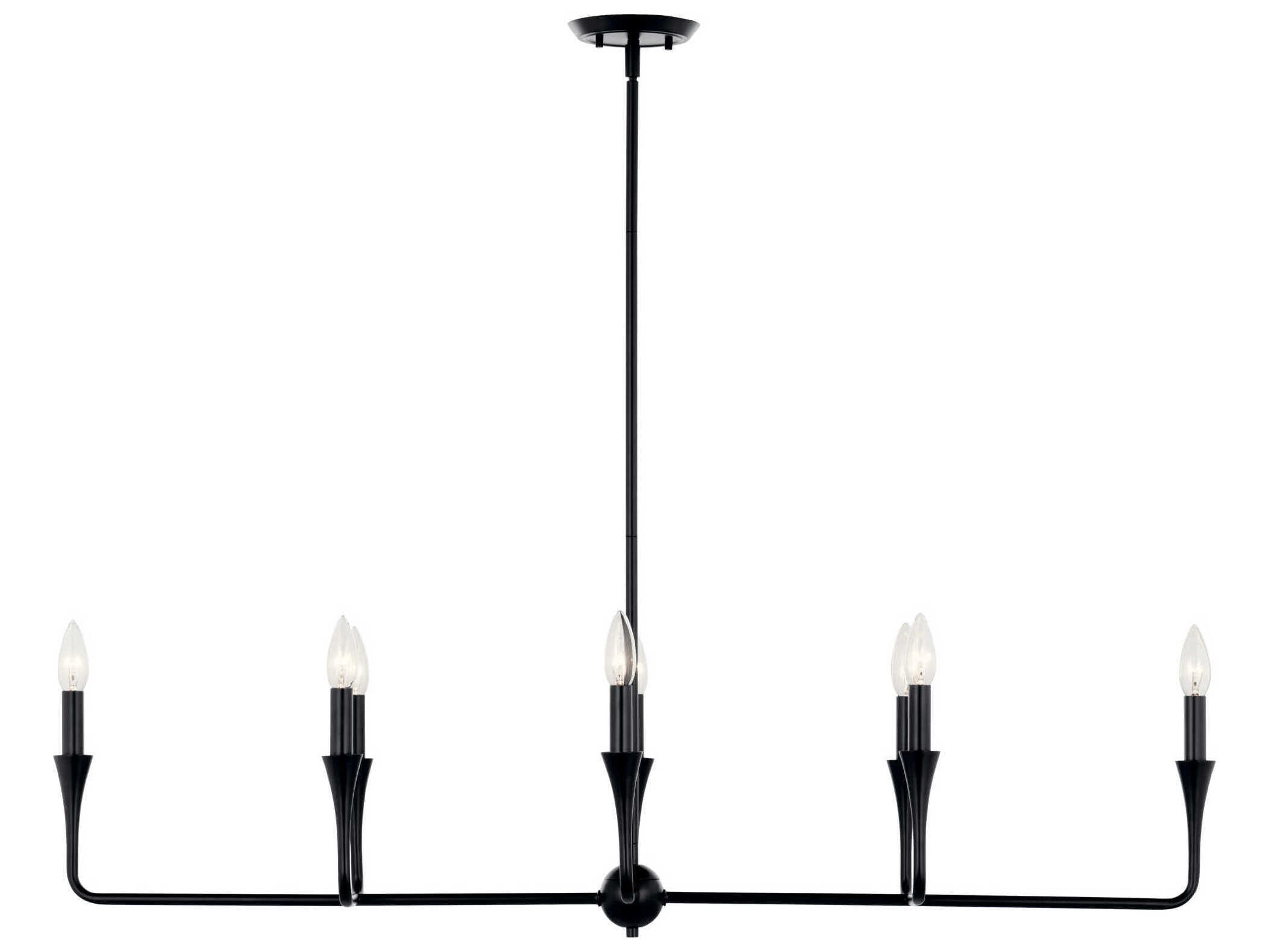 Kichler Alvaro 8-Light Black Island Pendant