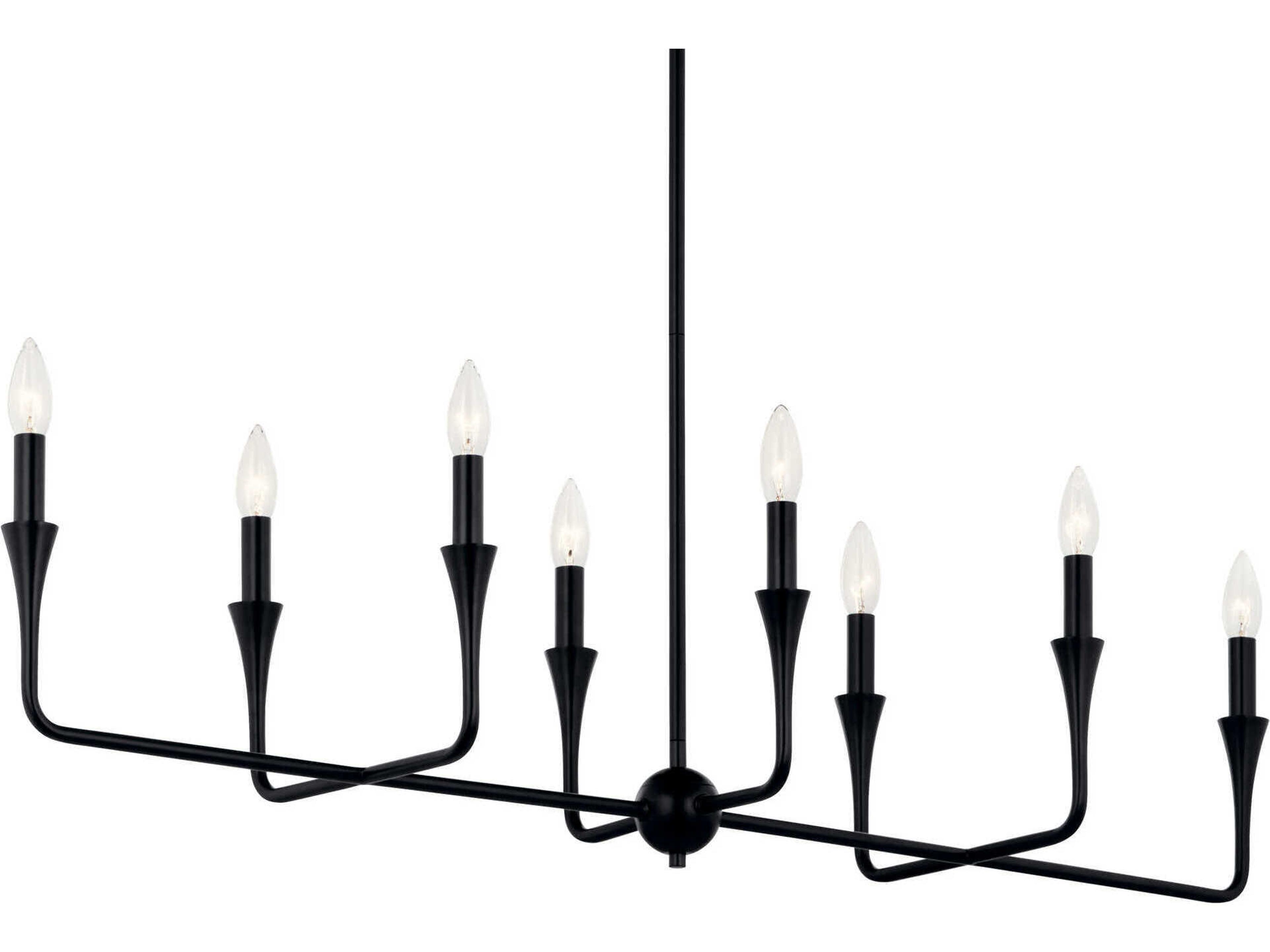 Kichler Alvaro 8-Light Black Island Pendant