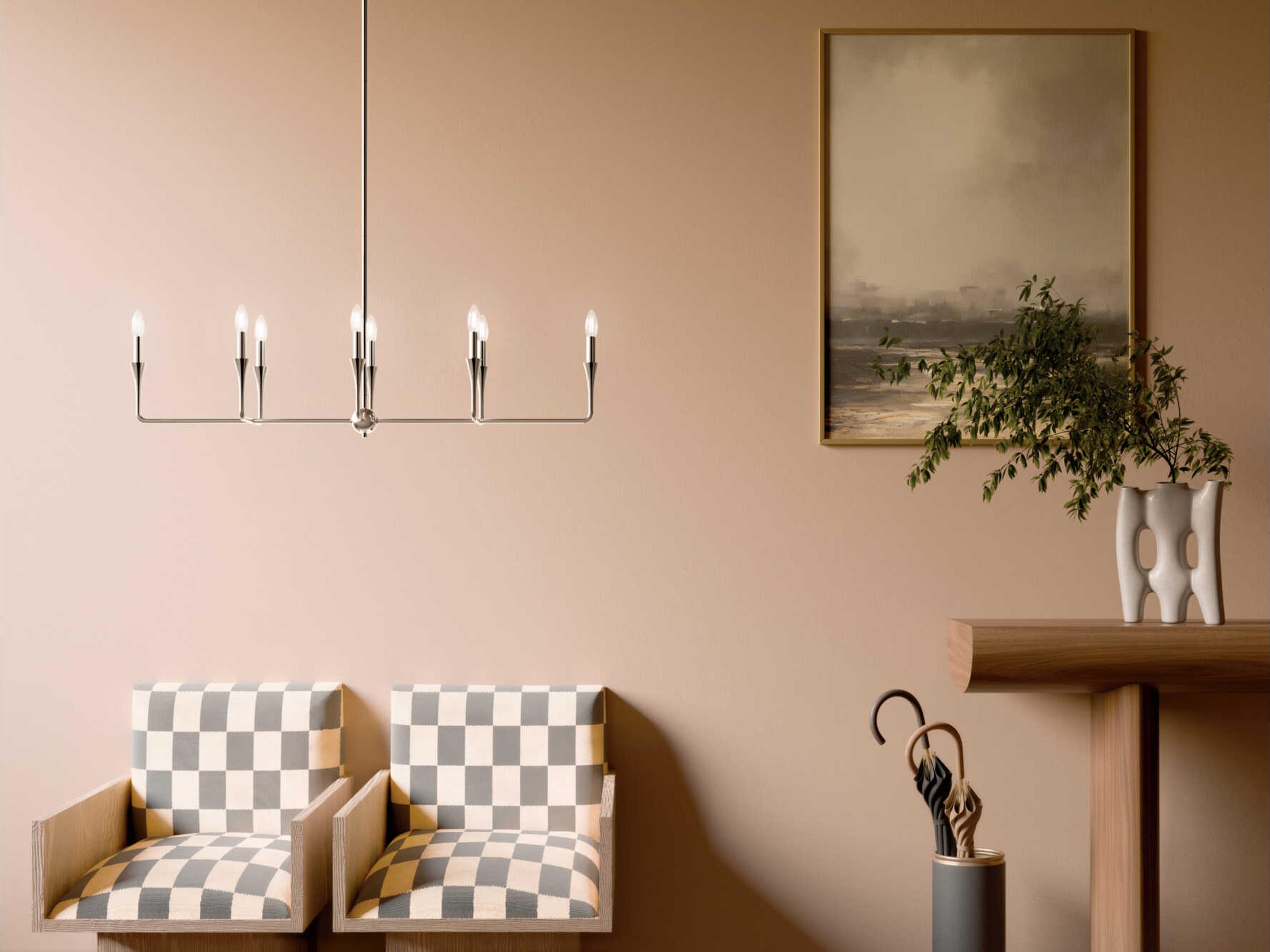 Kichler Alvaro 8-Light Polished Nickel Island Pendant