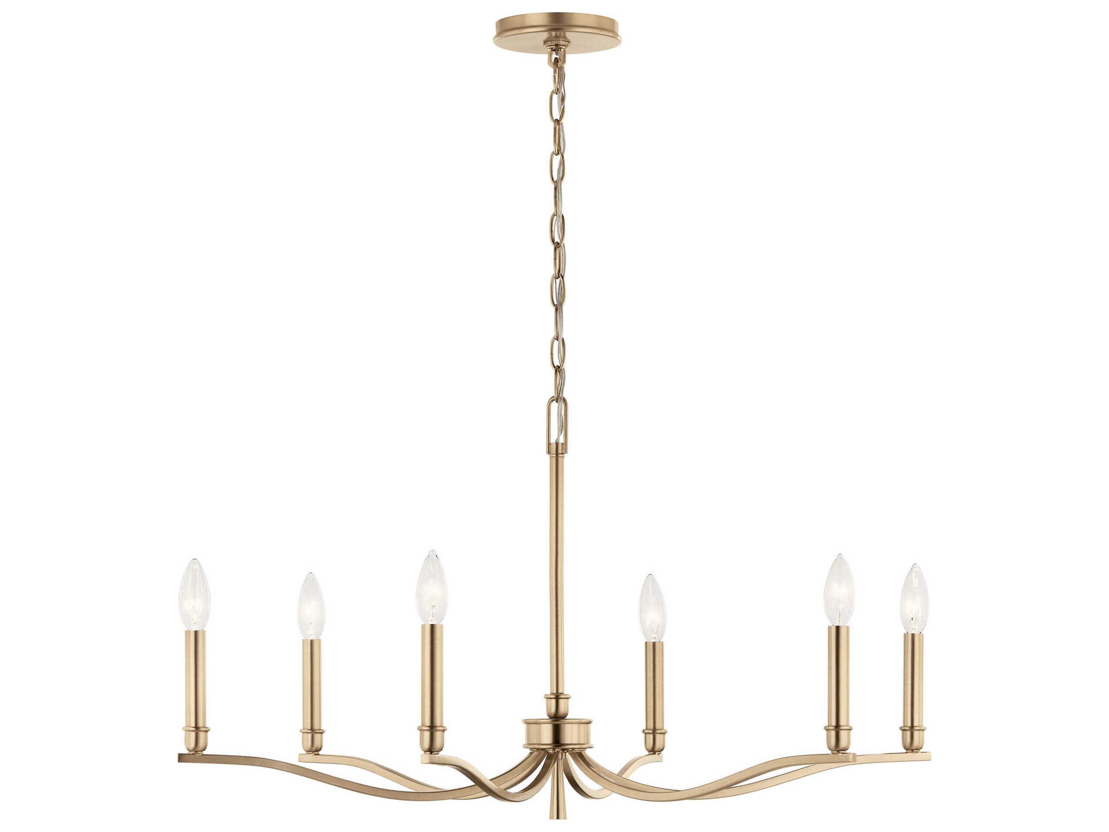 Kichler Malene 6-Light Champagne Bronze Chandelier
