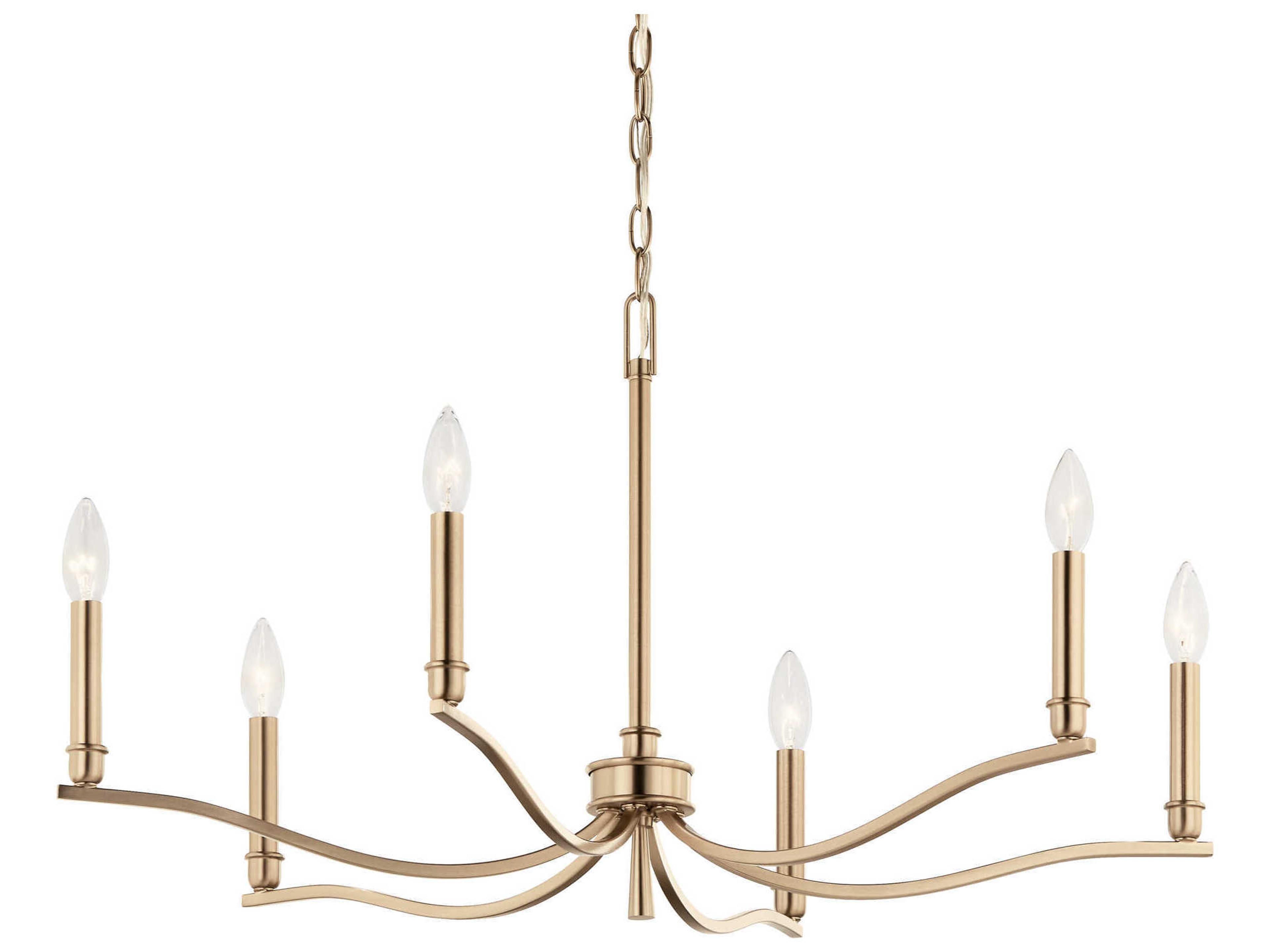 Kichler Malene 6-Light Champagne Bronze Chandelier
