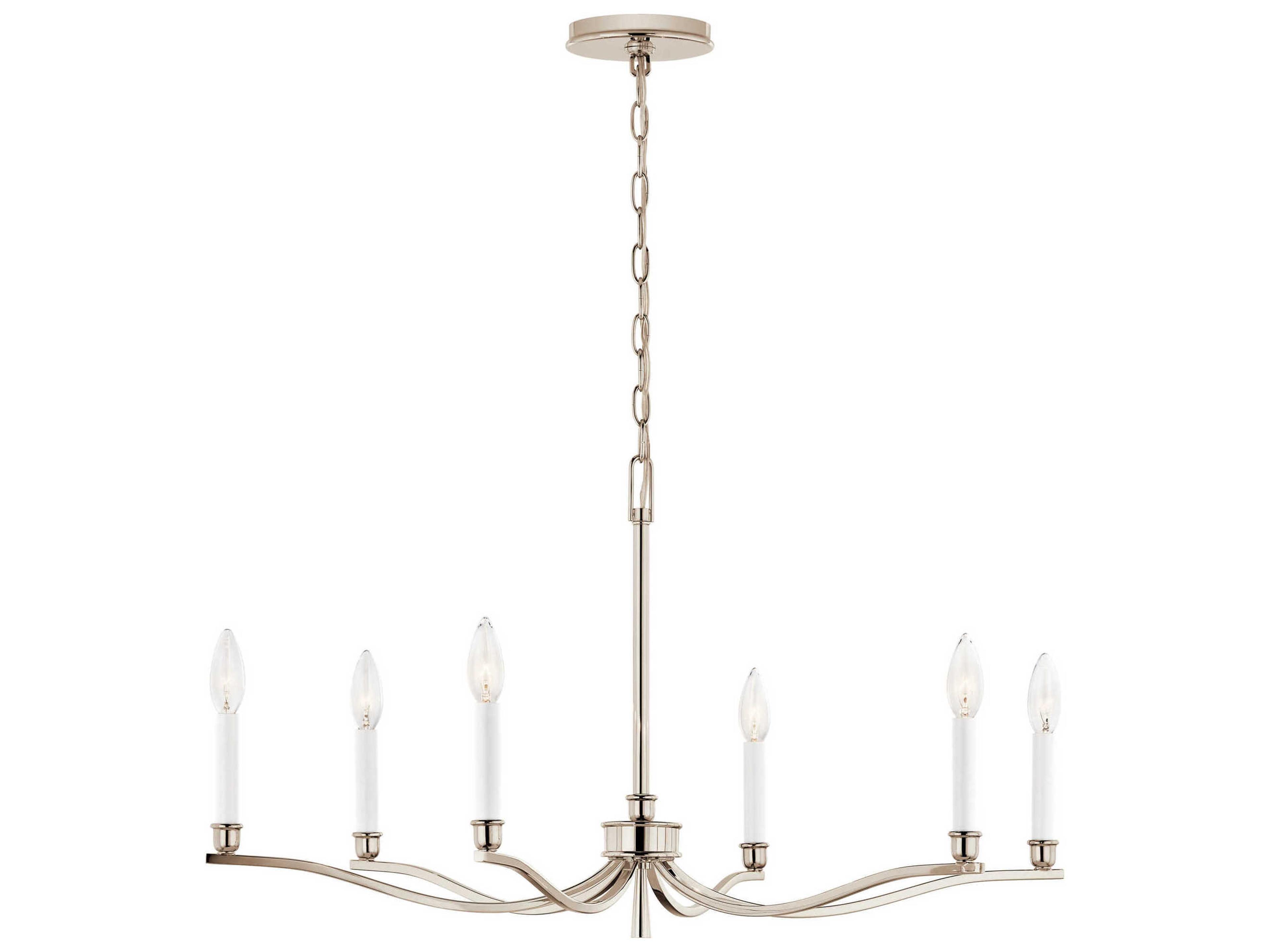 Kichler Malene 6-Light Polished Nickel Chandelier