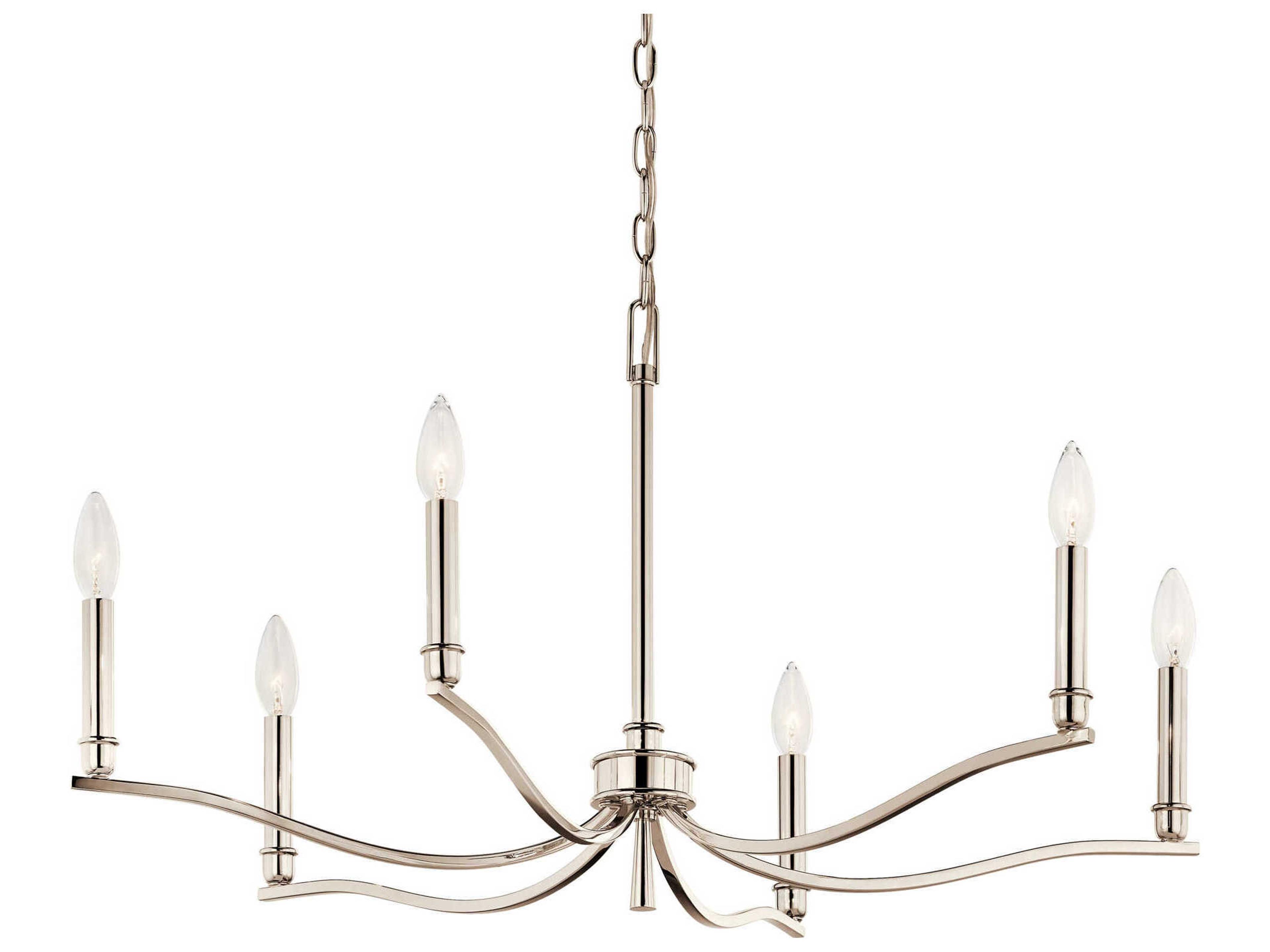 Kichler Malene 6-Light Polished Nickel Chandelier