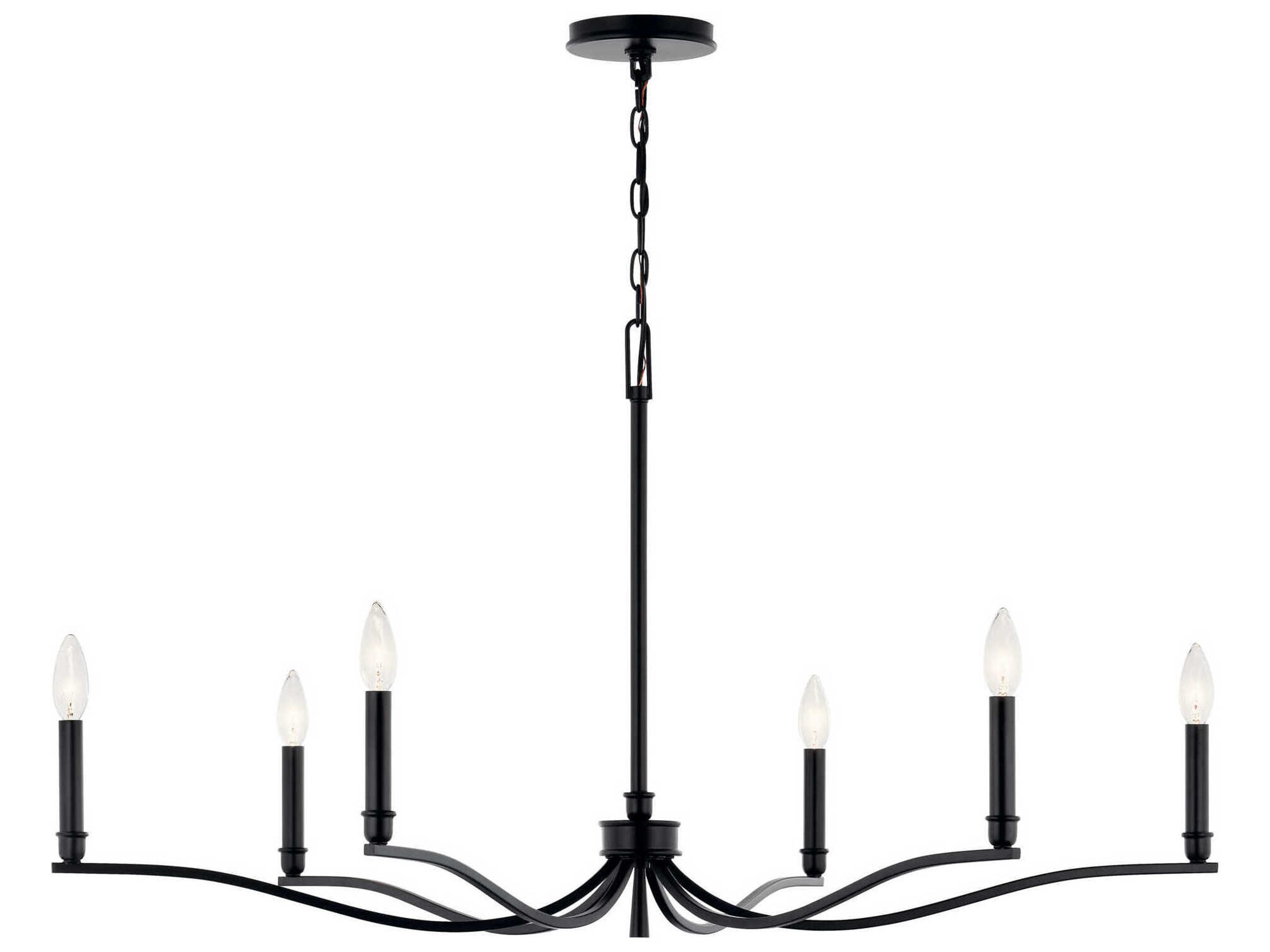 Kichler Malene 6-Light Black Chandelier