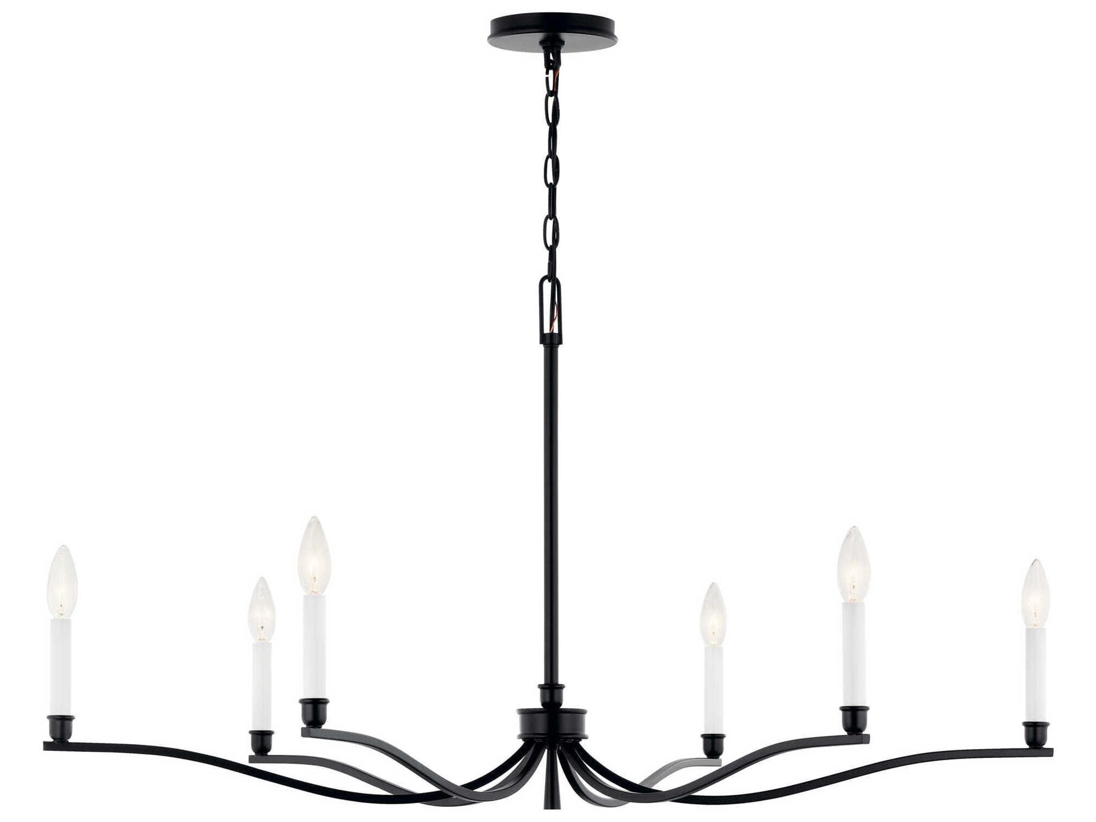 Kichler Malene 6-Light Black Chandelier