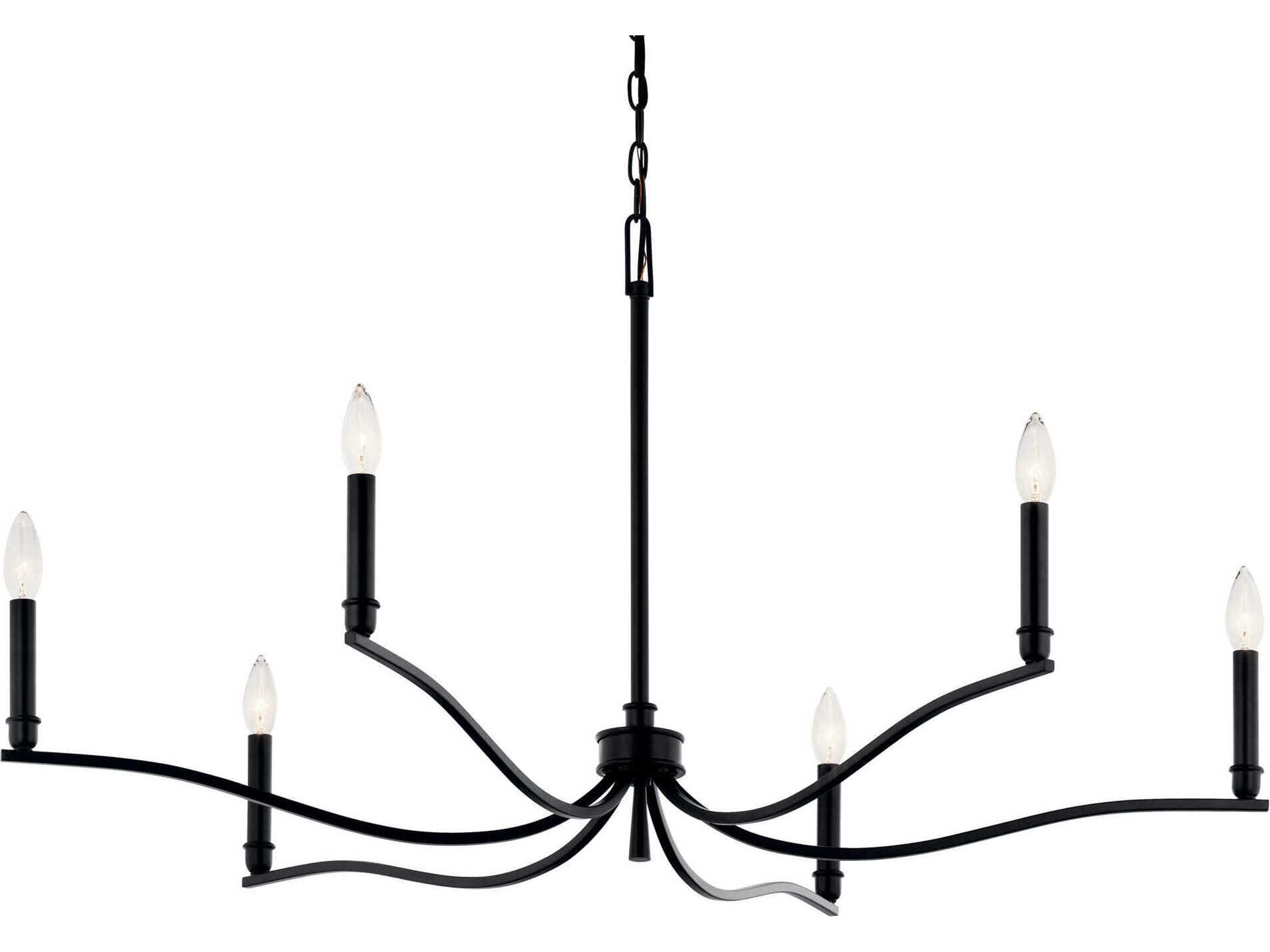 Kichler Malene 6-Light Black Chandelier