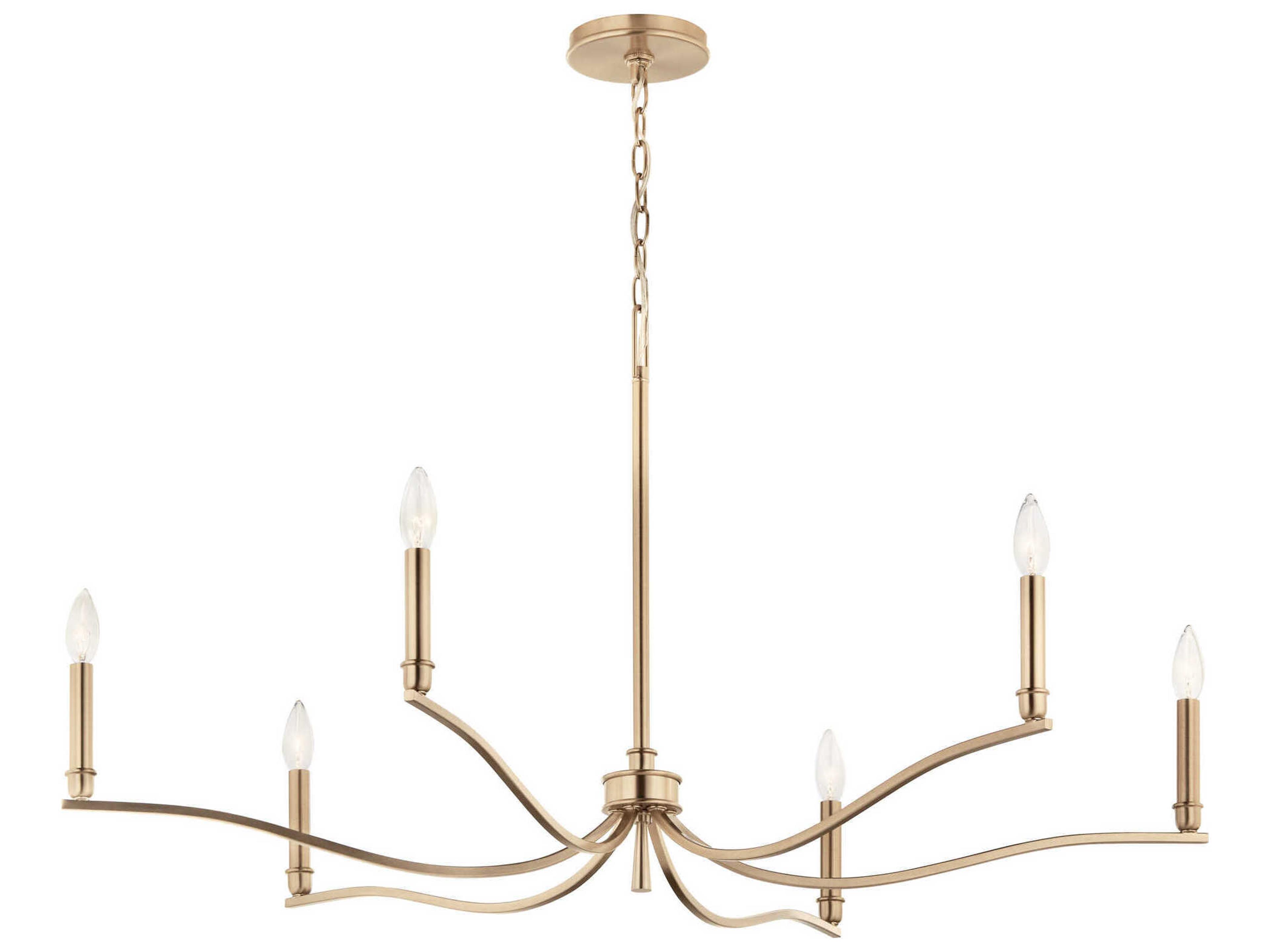 Malene 6-Light Champagne Bronze Chandelier