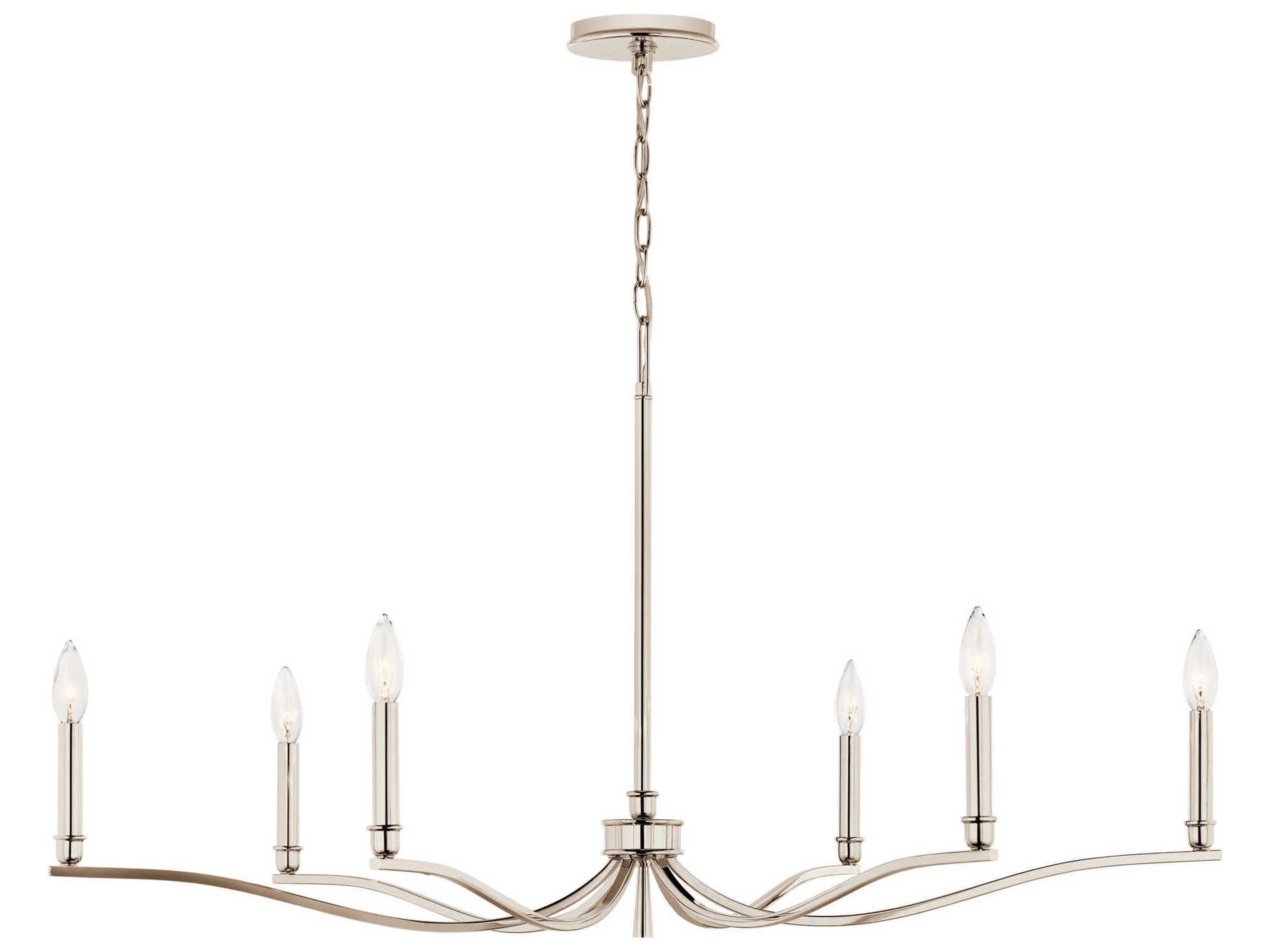 Kichler Malene 6-Light Polished Nickel Chandelier