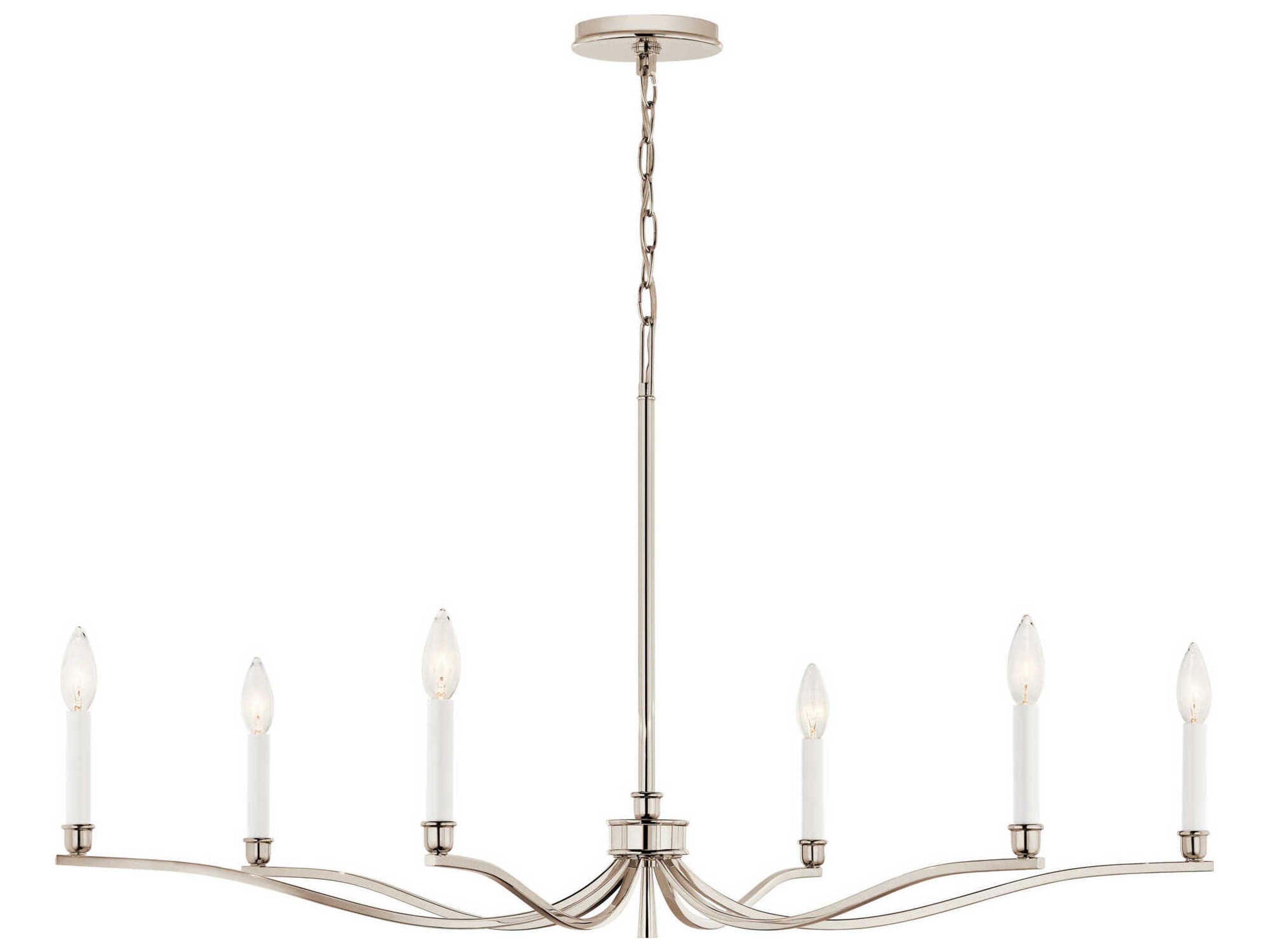 Kichler Malene 6-Light Polished Nickel Chandelier