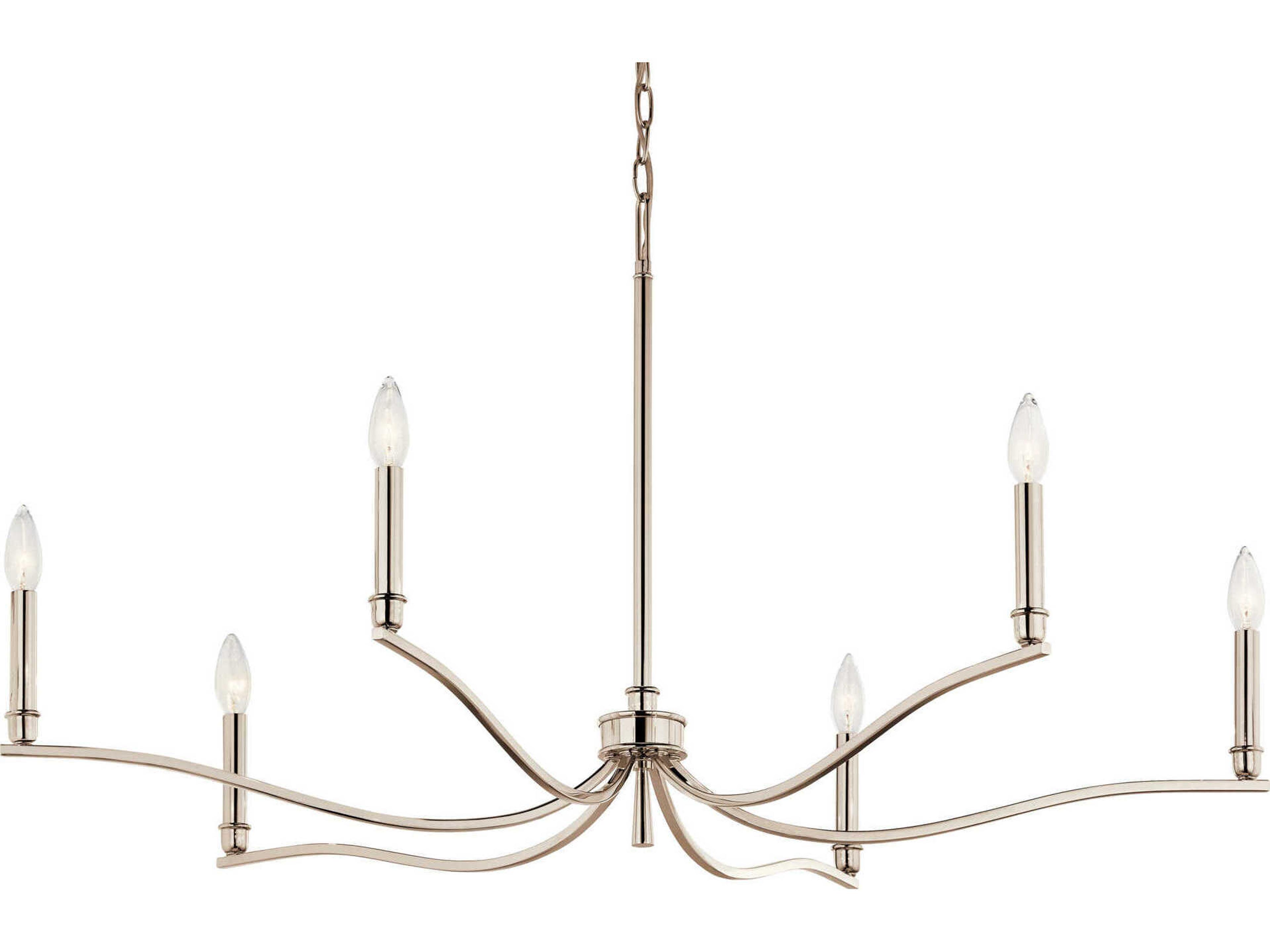 Kichler Malene 6-Light Polished Nickel Chandelier