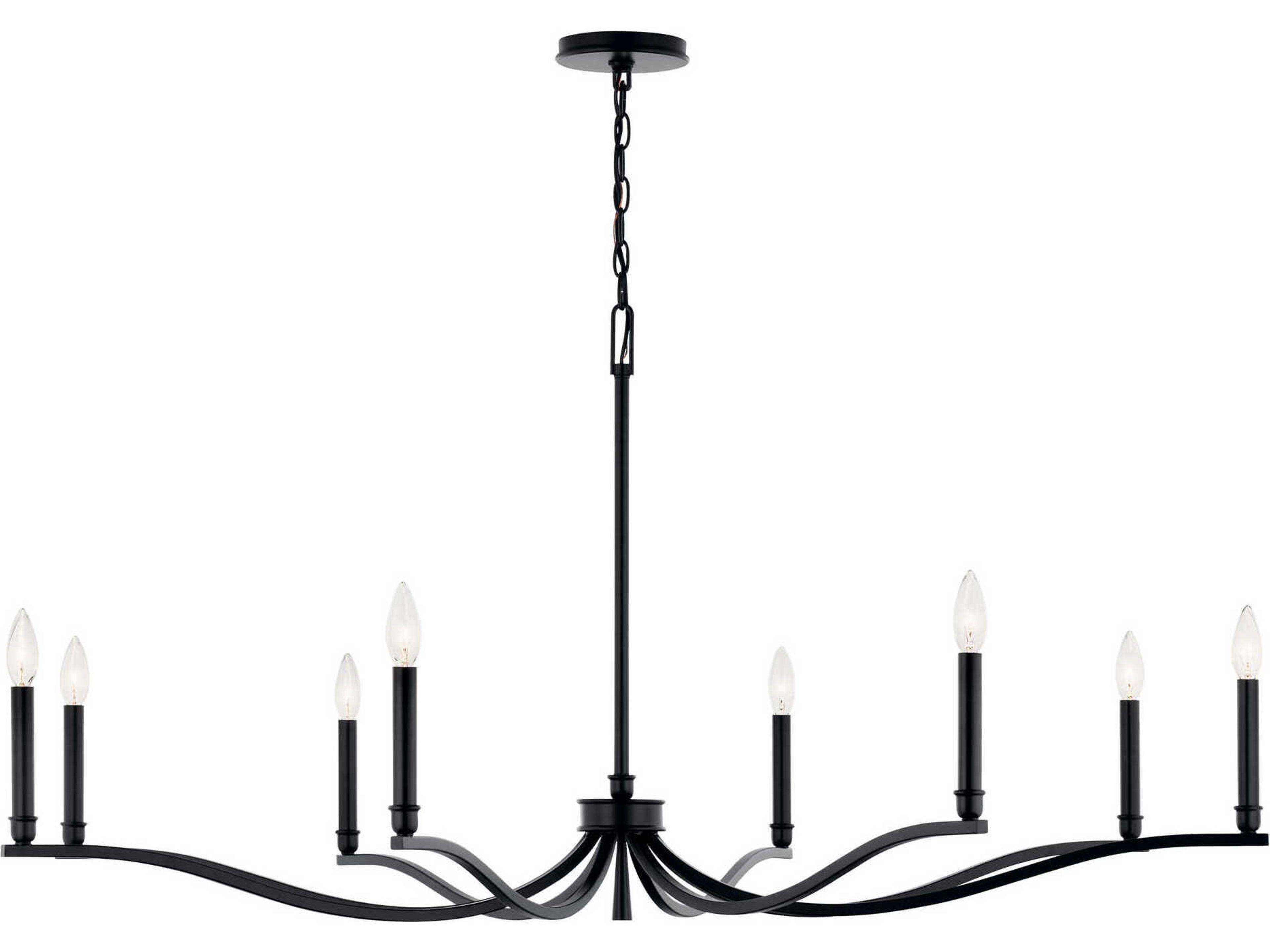Kichler Malene 8-Light Black Chandelier