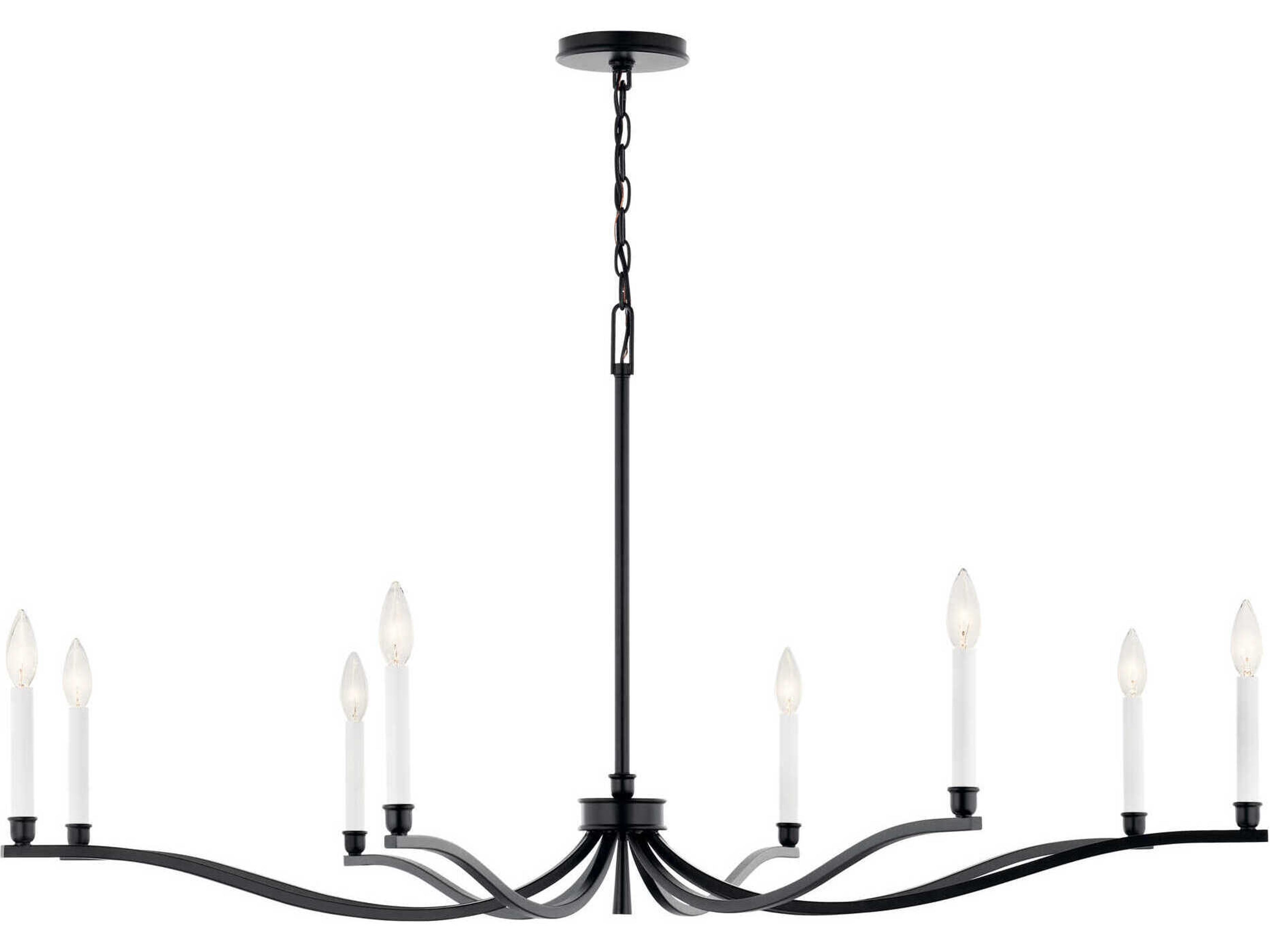 Kichler Malene 8-Light Black Chandelier