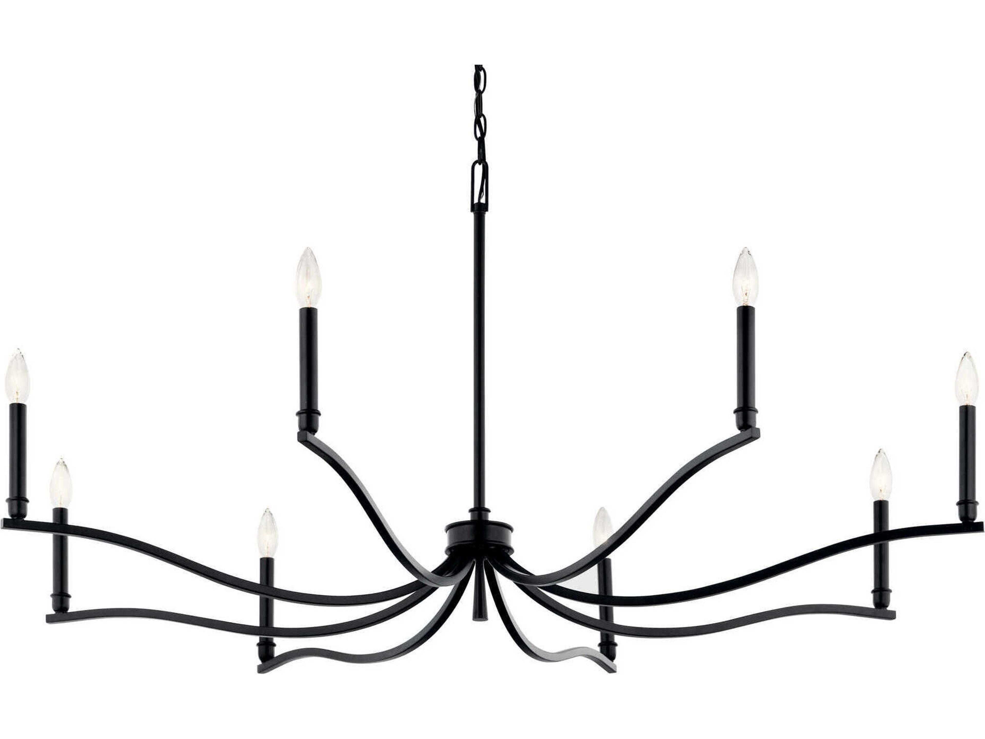Kichler Malene 8-Light Black Chandelier