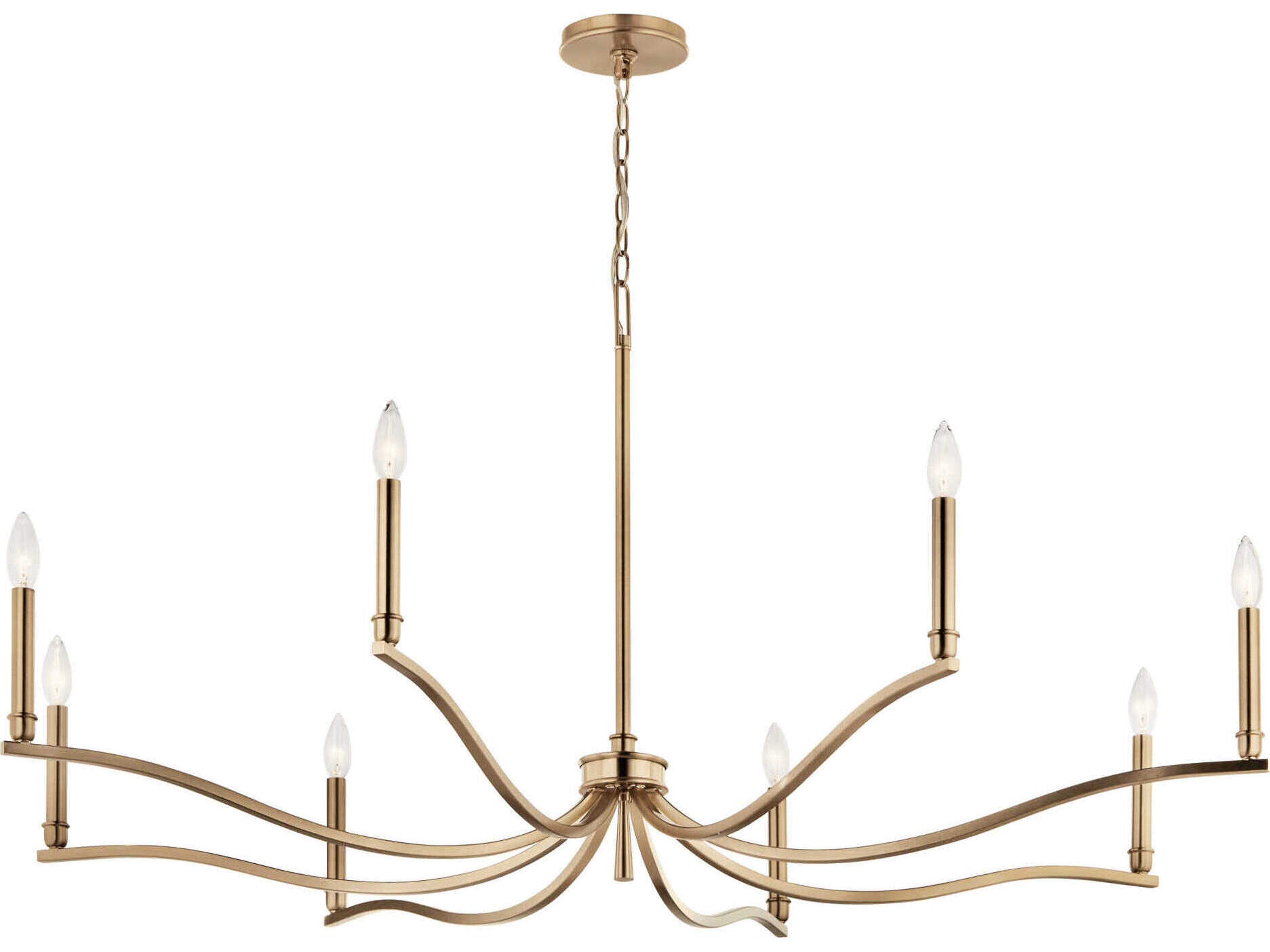 Malene 8-Light Champagne Bronze Chandelier