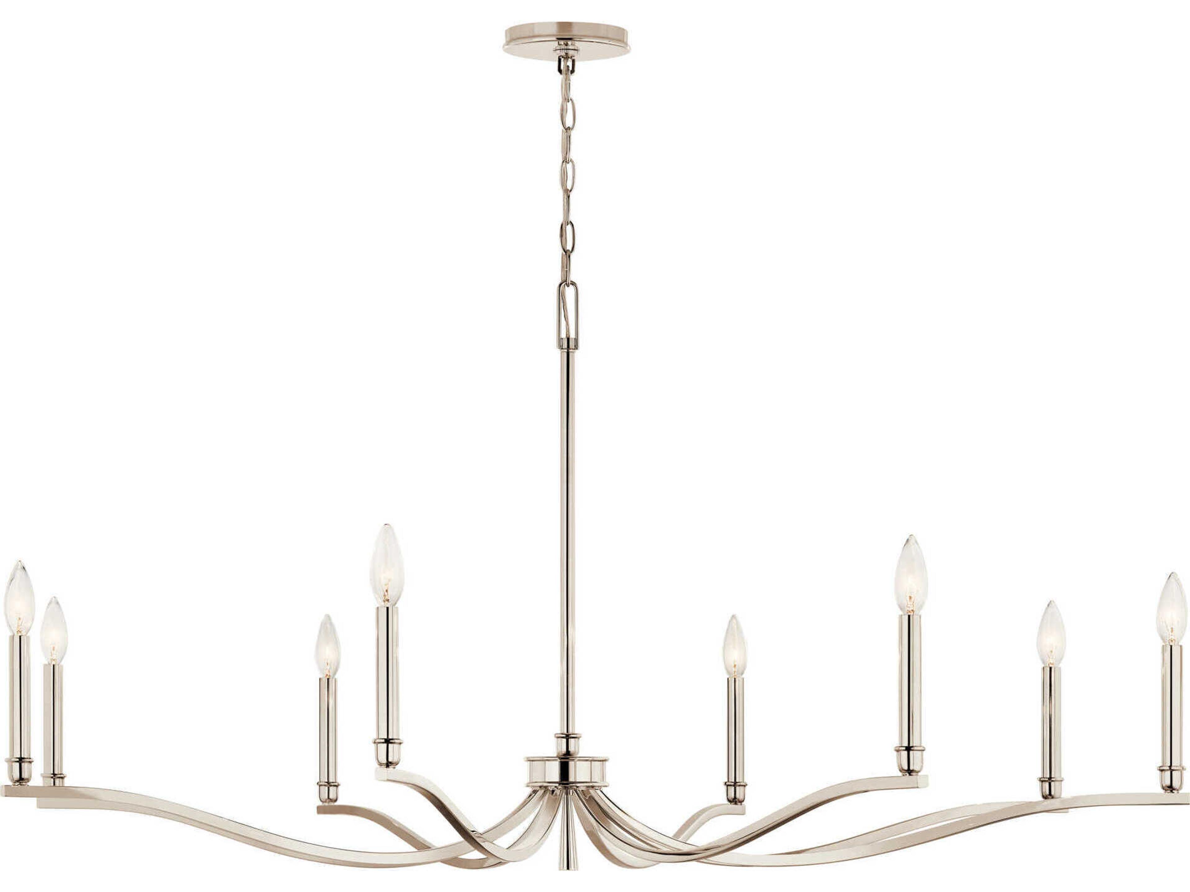 Kichler Malene 8-Light Polished Nickel Chandelier