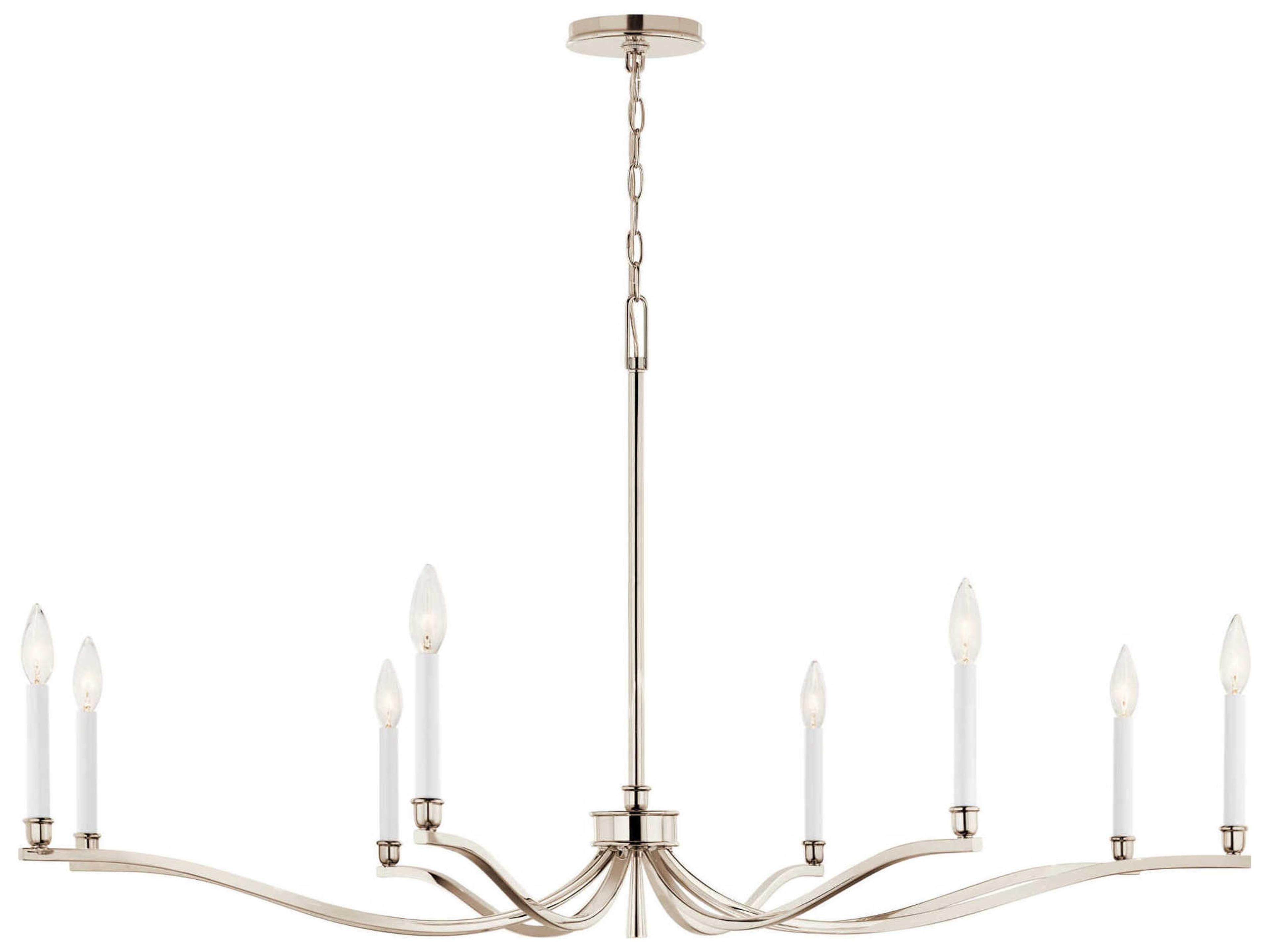 Kichler Malene 8-Light Polished Nickel Chandelier