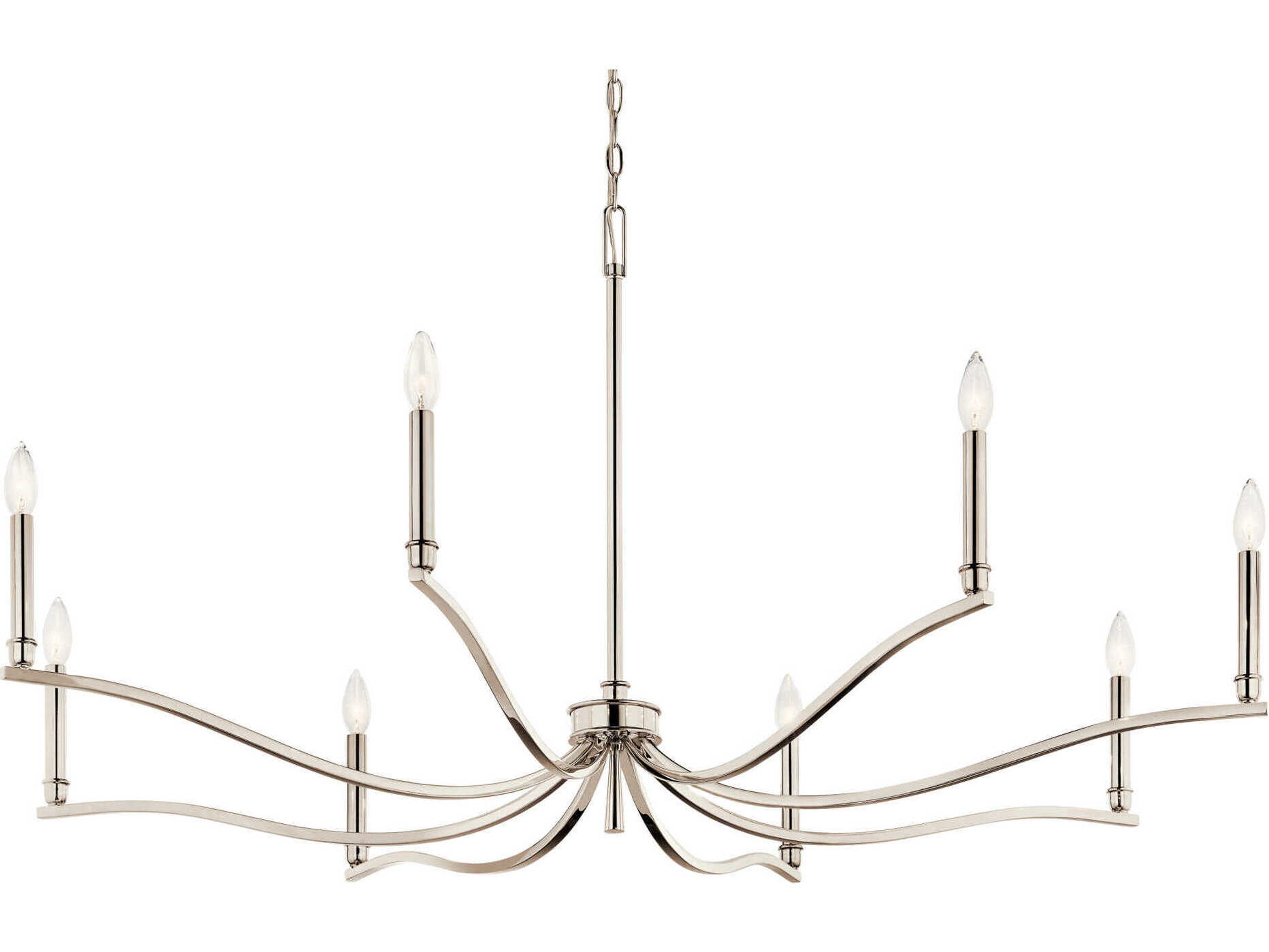 Kichler Malene 8-Light Polished Nickel Chandelier