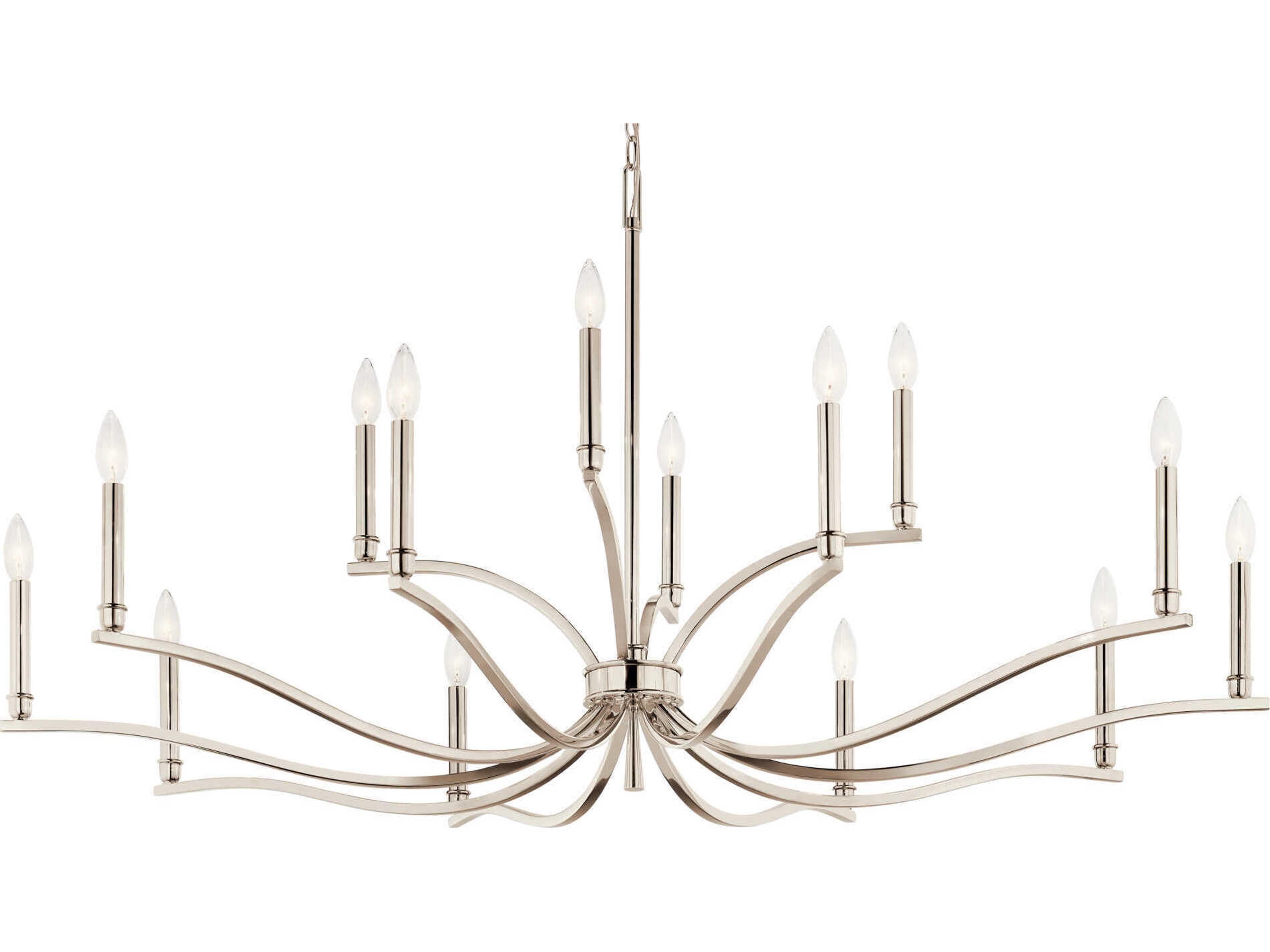 Kichler Malene 14-Light Polished Nickel Chandelier