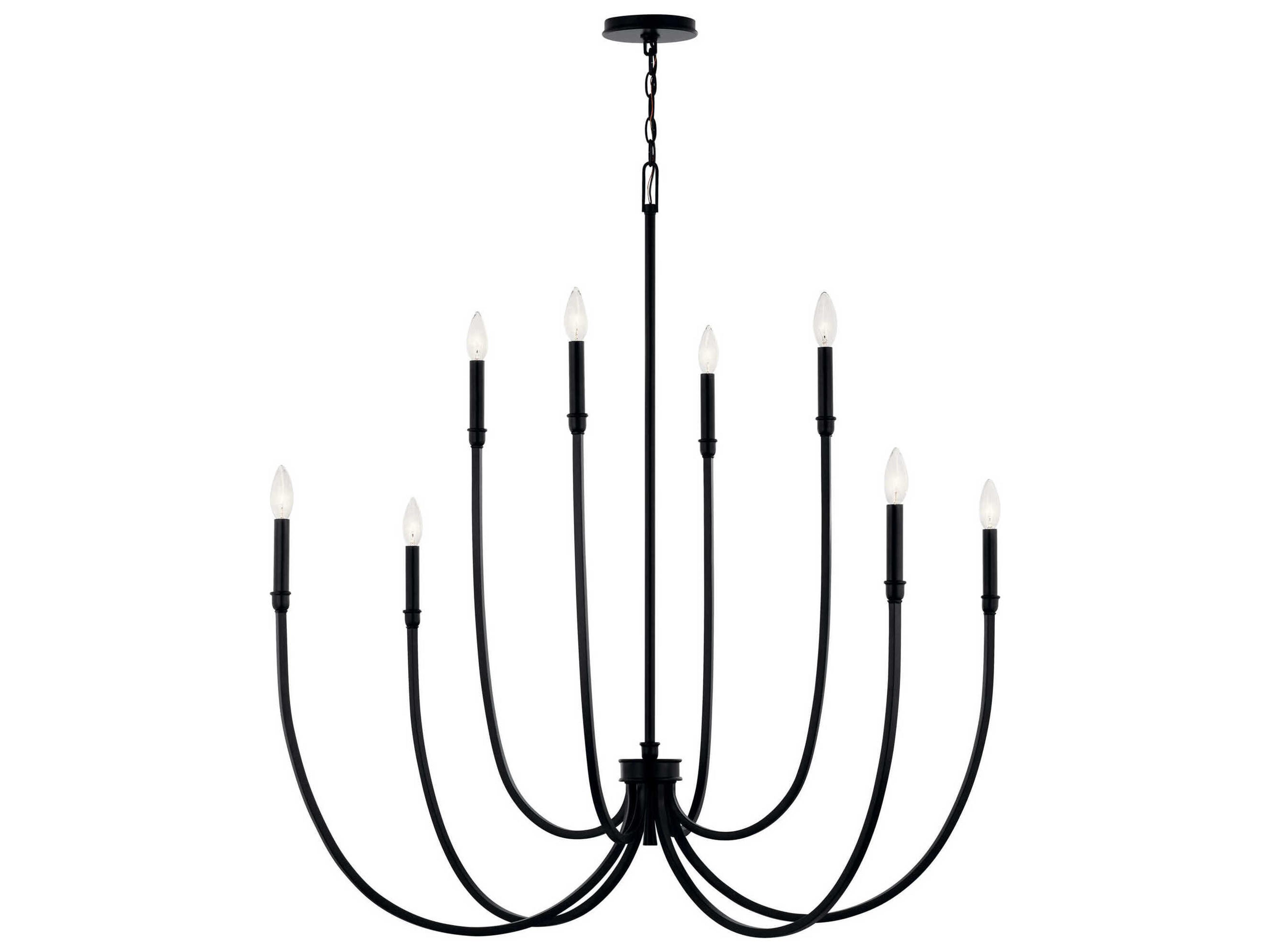 Kichler Malene 8-Light Black Chandelier