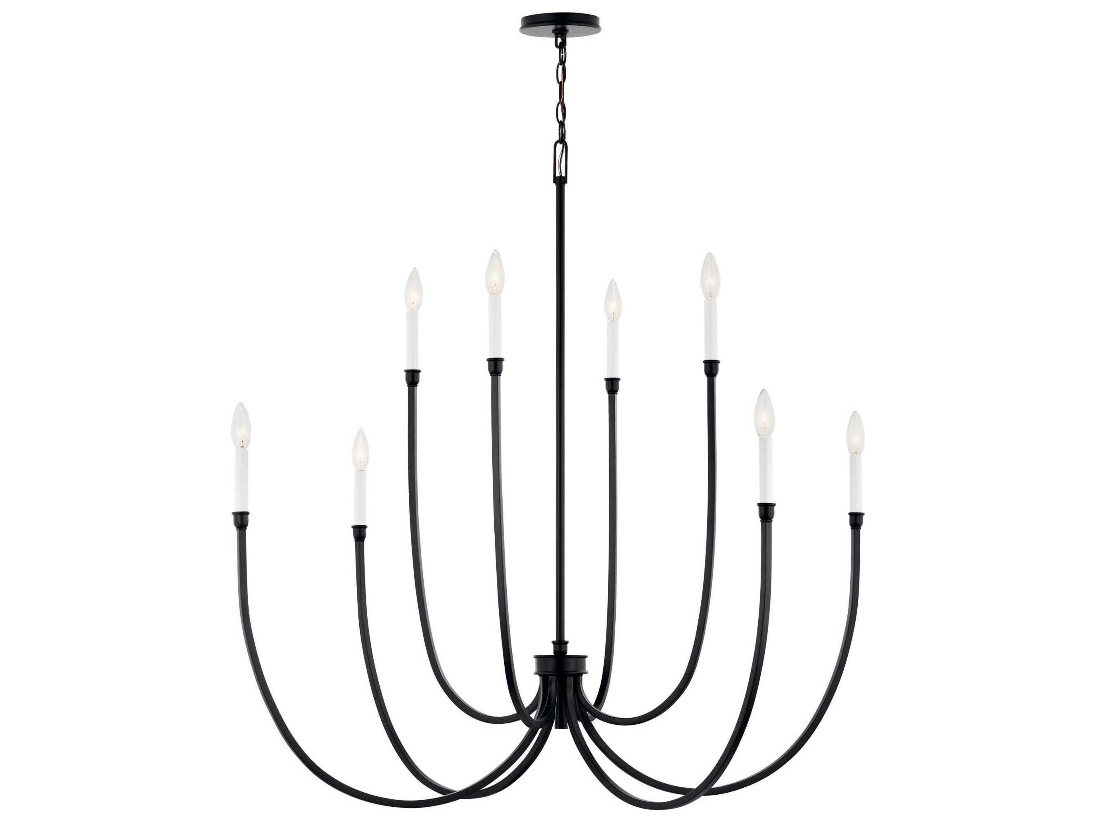 Kichler Malene 8-Light Black Chandelier