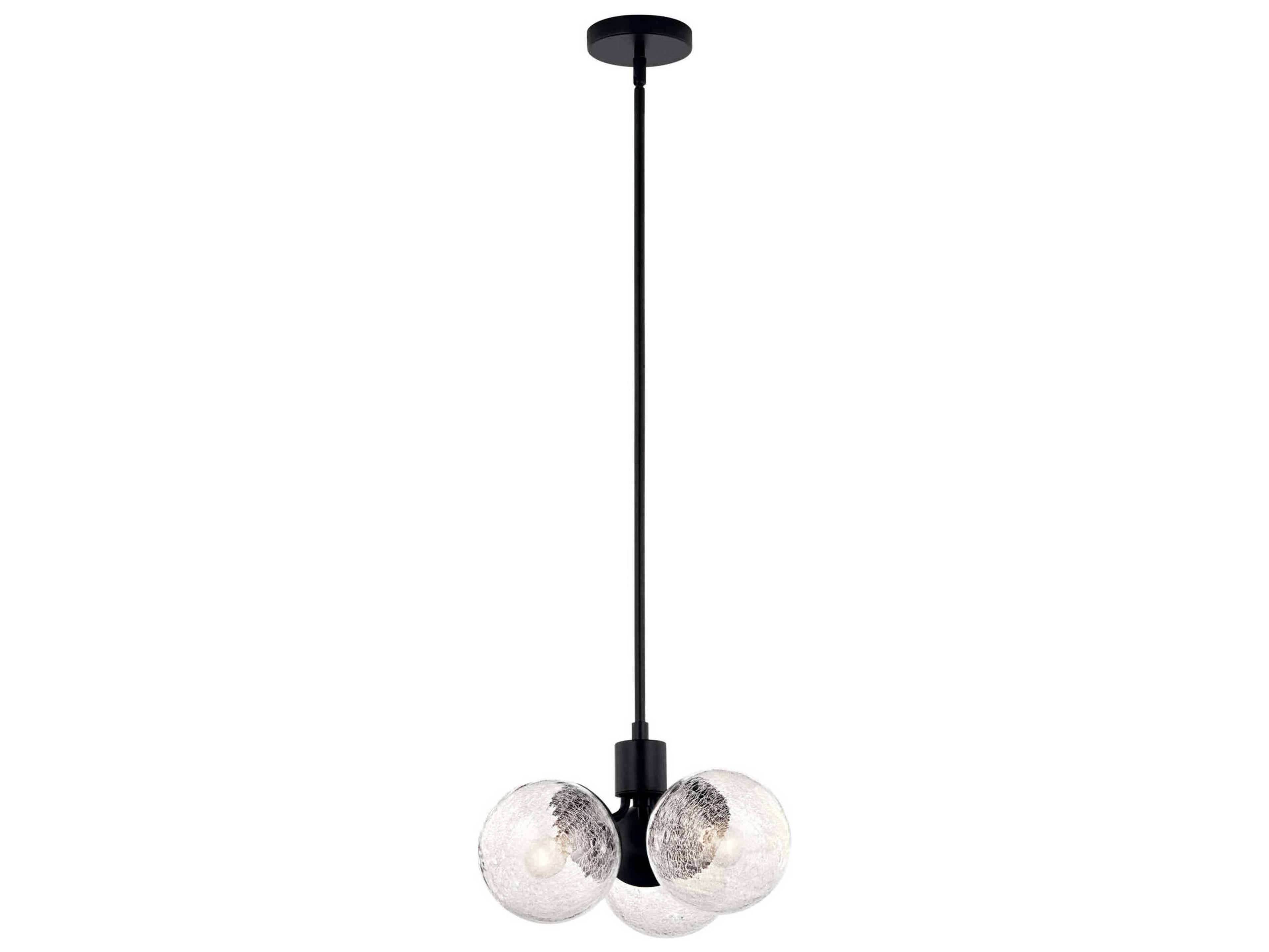 Silvarious 3-Light Black Pendant