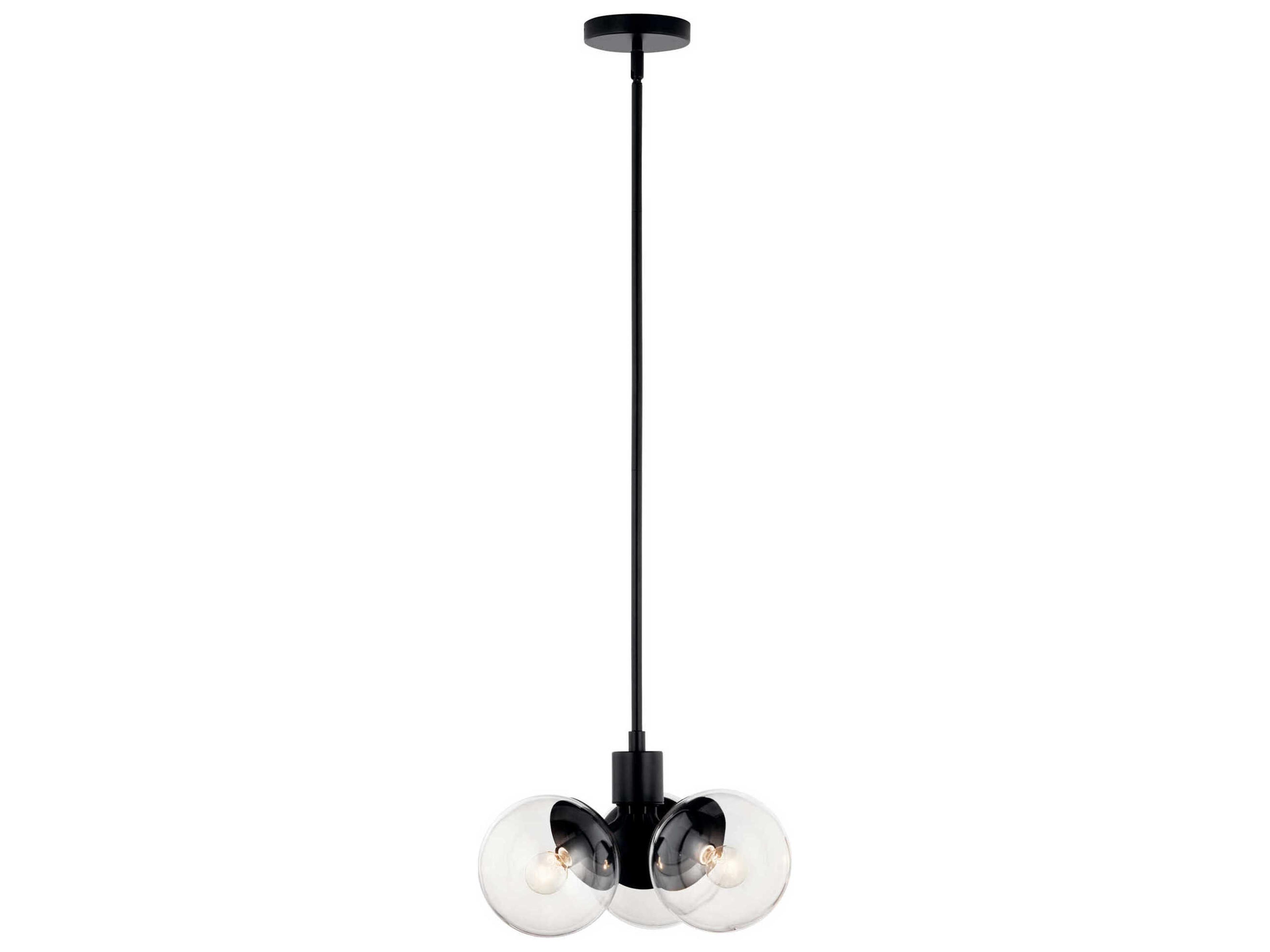 Kichler Silvarious 3-Light Black Pendant