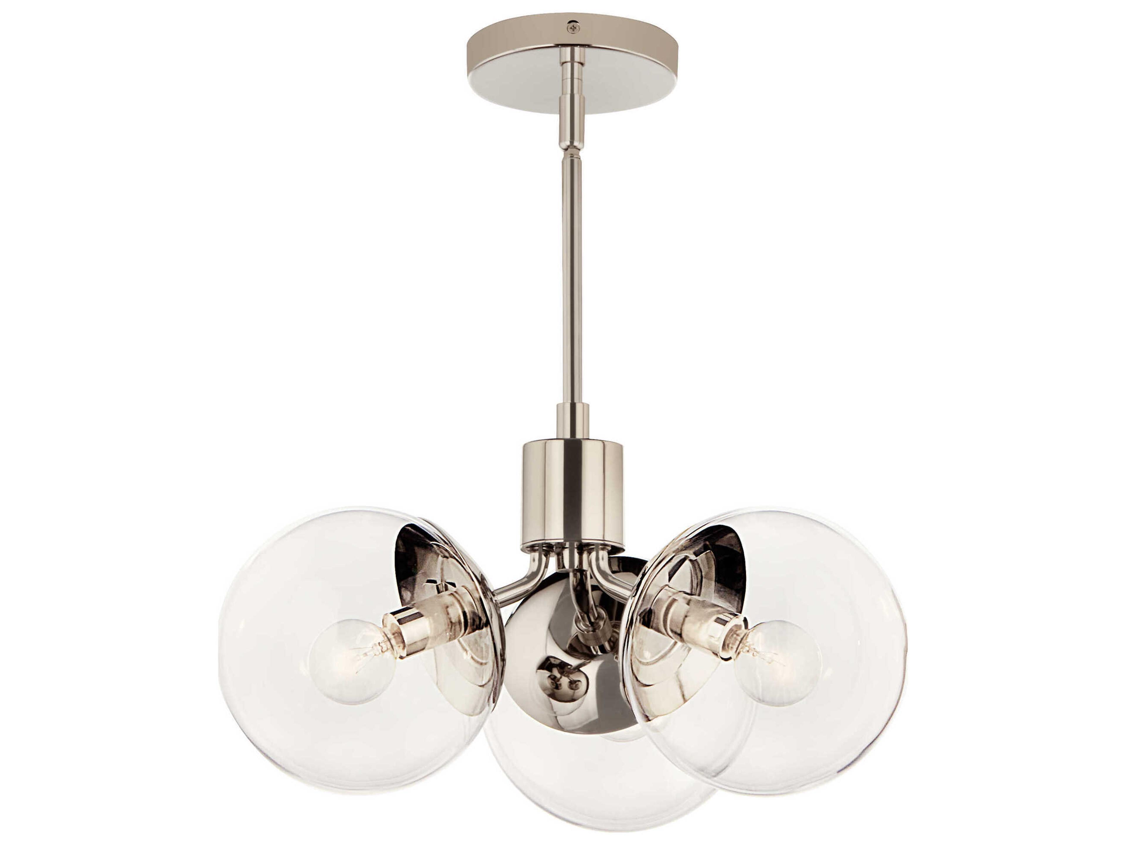 Kichler Silvarious 3-Light Polished Nickel Pendant
