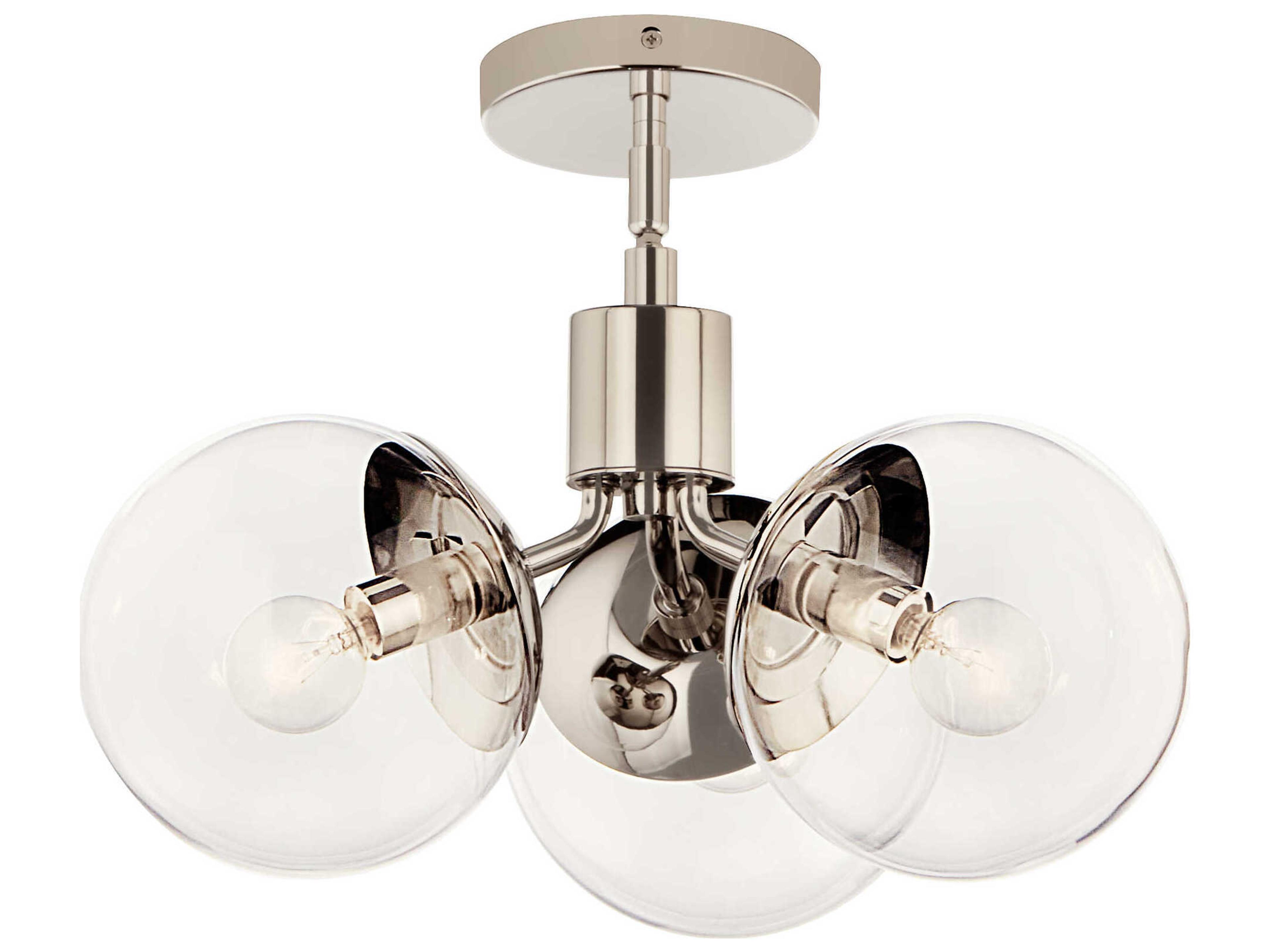 Kichler Silvarious 3-Light Polished Nickel Pendant