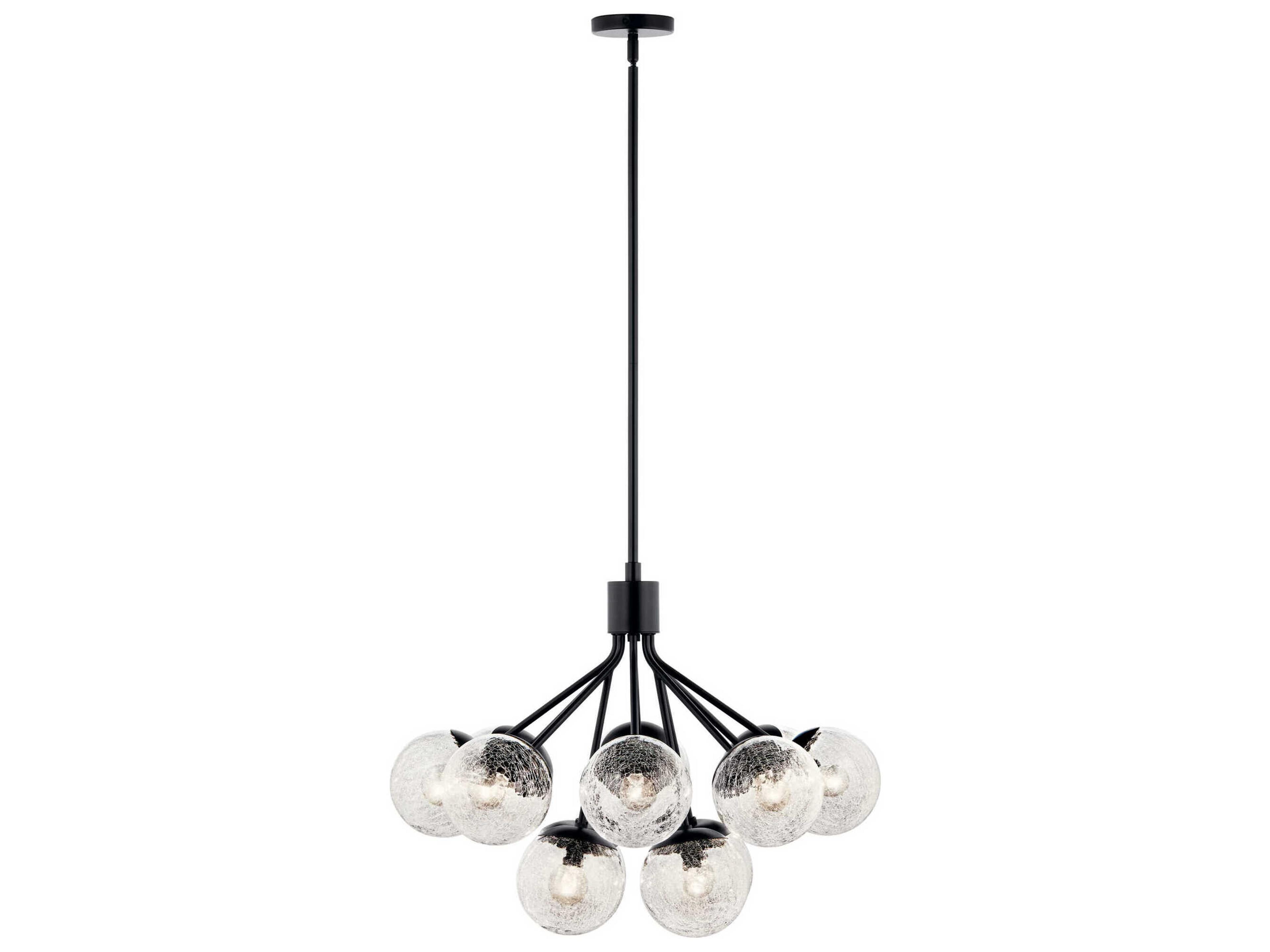 Kichler Silvarious 12-Light Black Chandelier
