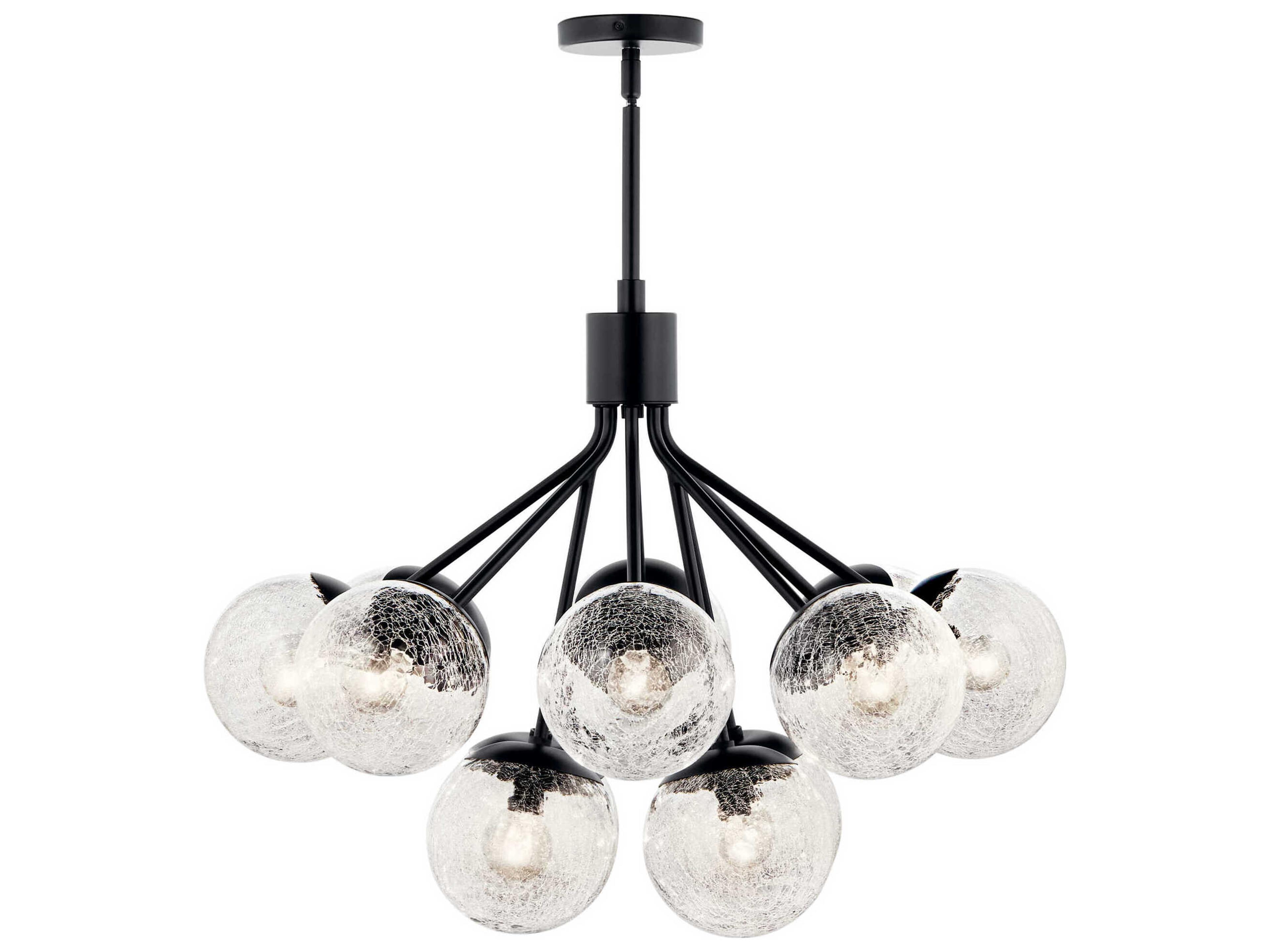 Kichler Silvarious 12-Light Black Chandelier